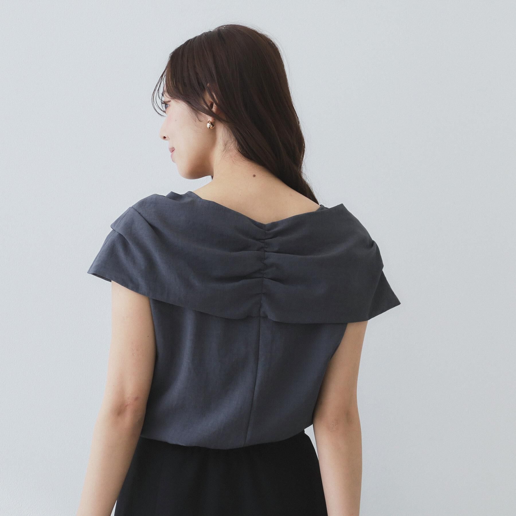 index「ビッグリボンショールブラウス【洗濯機洗い可/吸水速乾/防シワ/抗ピル/イージーアイロン】」|シャツ・ブラウス|