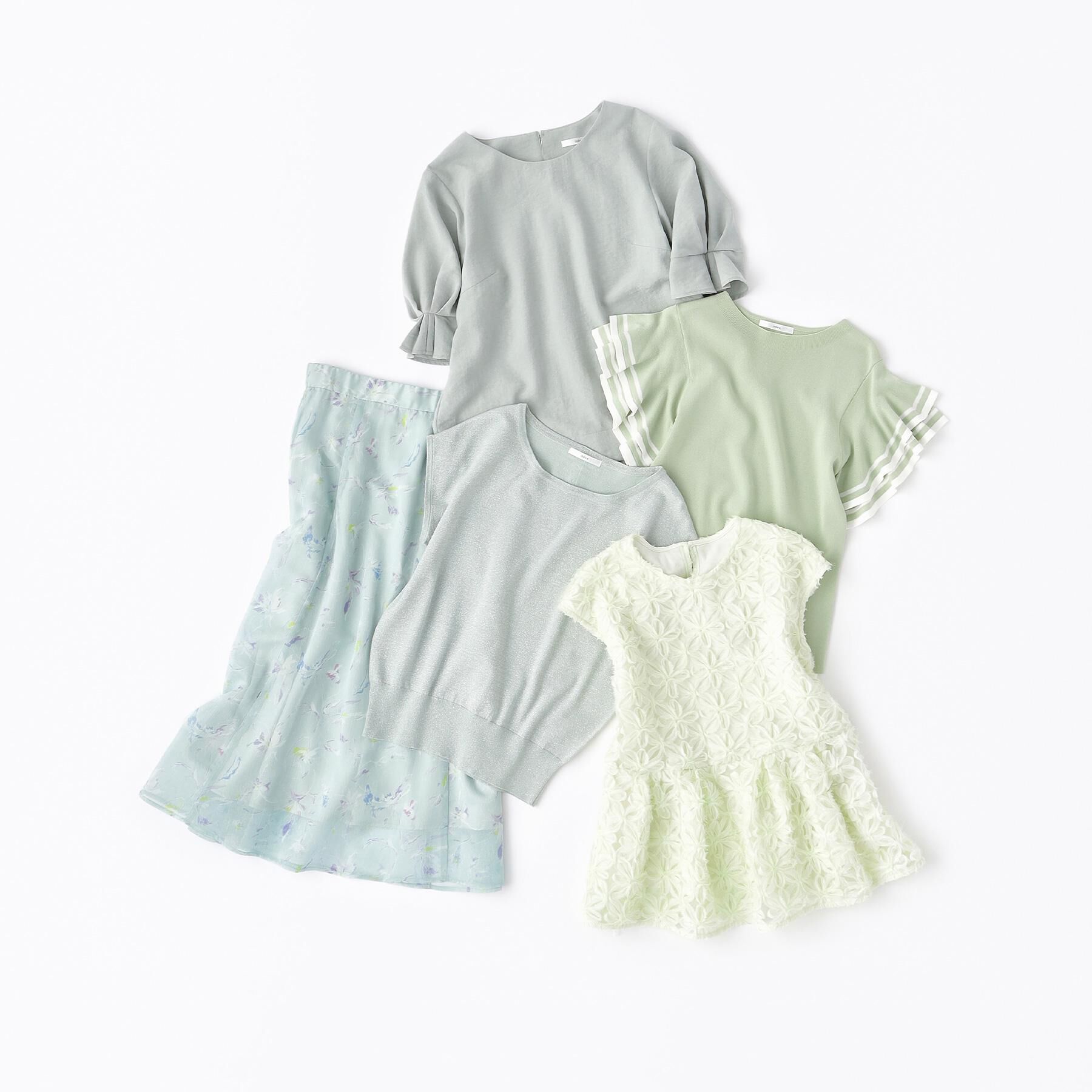 index「ボーダーフリルスリーブニット【洗濯機洗い可】」|ニット・セーター|