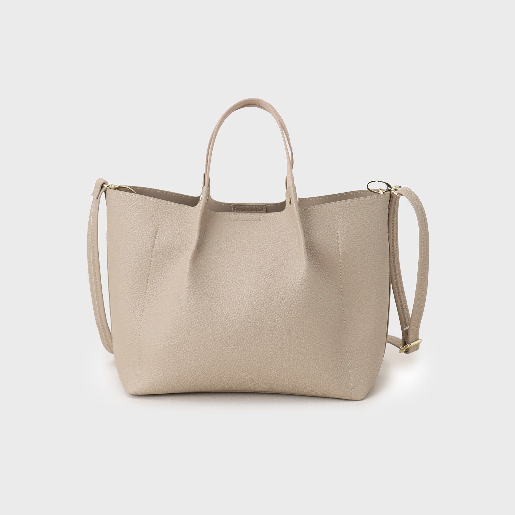 index「【軽量合皮】2WAYミドルサイズトートバッグ」|トートバッグ|