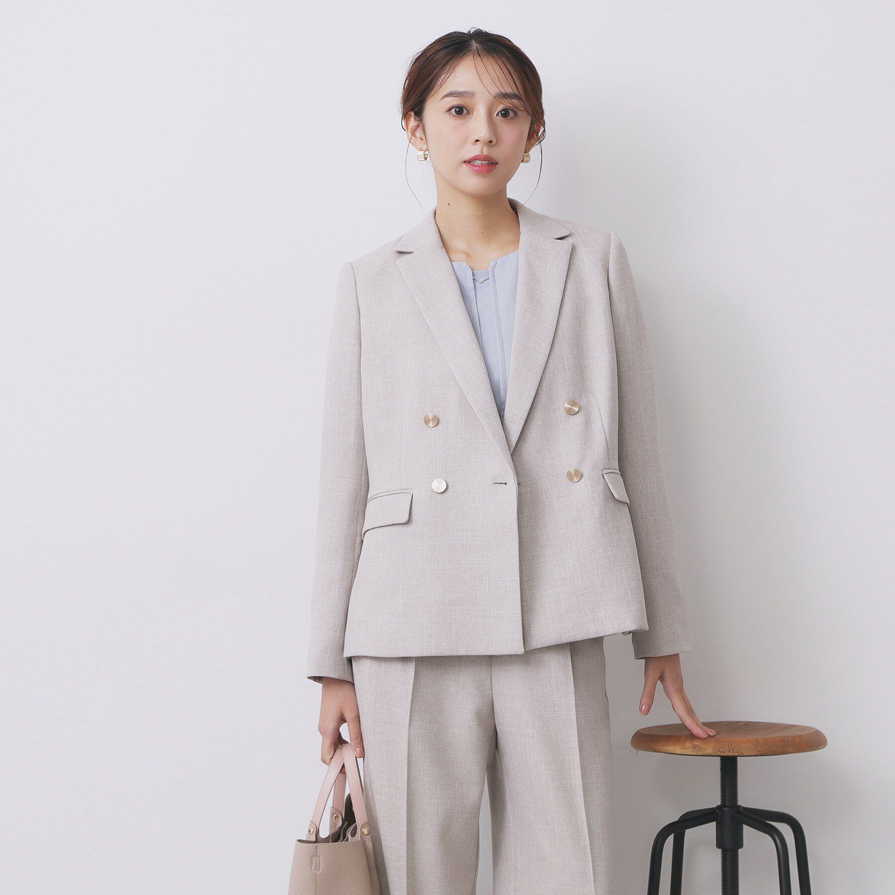 index「《Oggi掲載》ダブルブレストテーラードジャケット/セットアップ対応可【洗える】」|テーラードジャケット|
