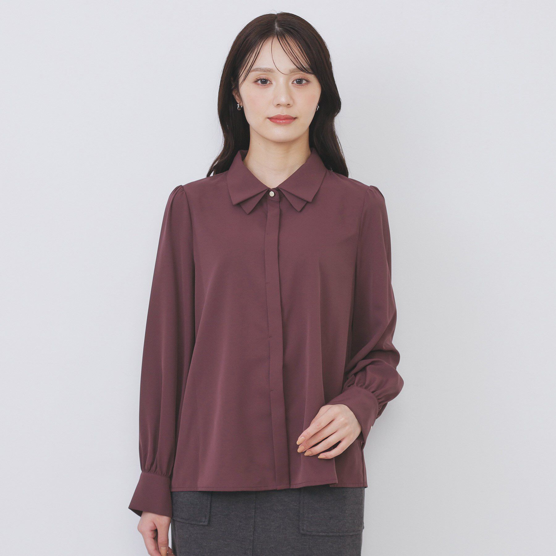 index「2枚衿ボウタイブラウス【洗濯機OK/防シワ/イージーアイロン】」|シャツ・ブラウス|