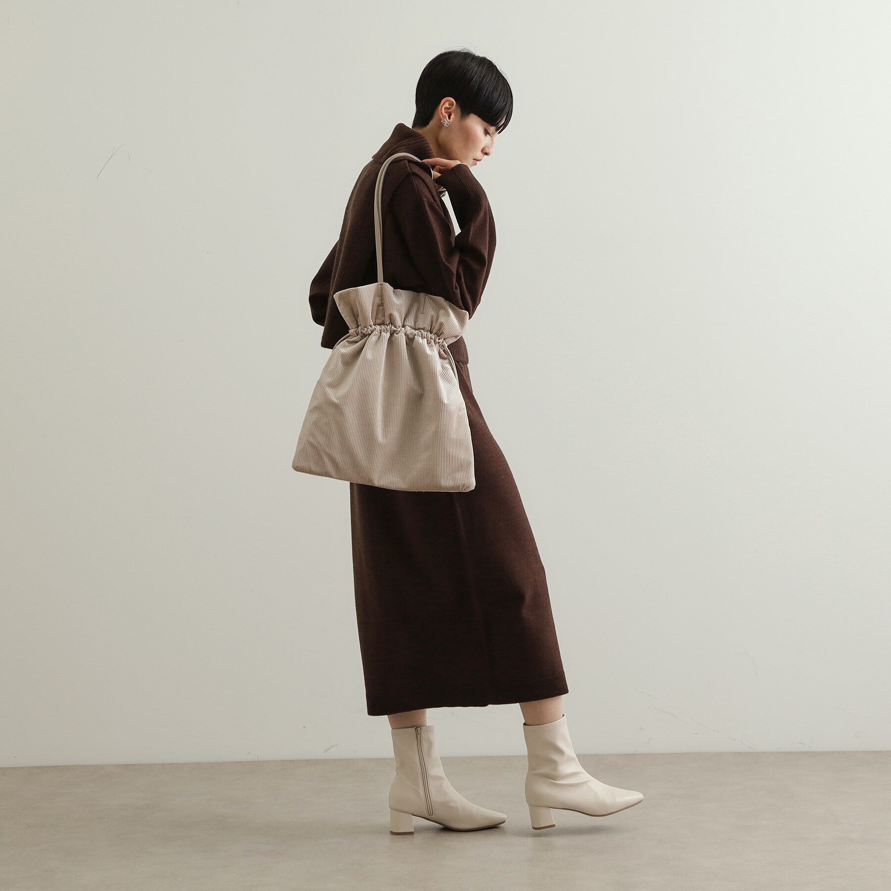 OPAQUE.CLIP「【A4サイズ対応】プリーツドロストショルダーバッグ」|ショルダー・メッセンジャー|