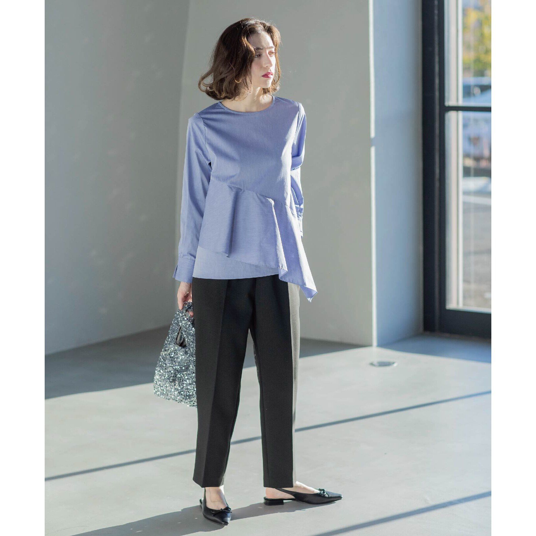 OPAQUE.CLIP「《SS-LLsize》美脚ストレッチイージーテーパードパンツ【洗濯機洗い可】」|その他|