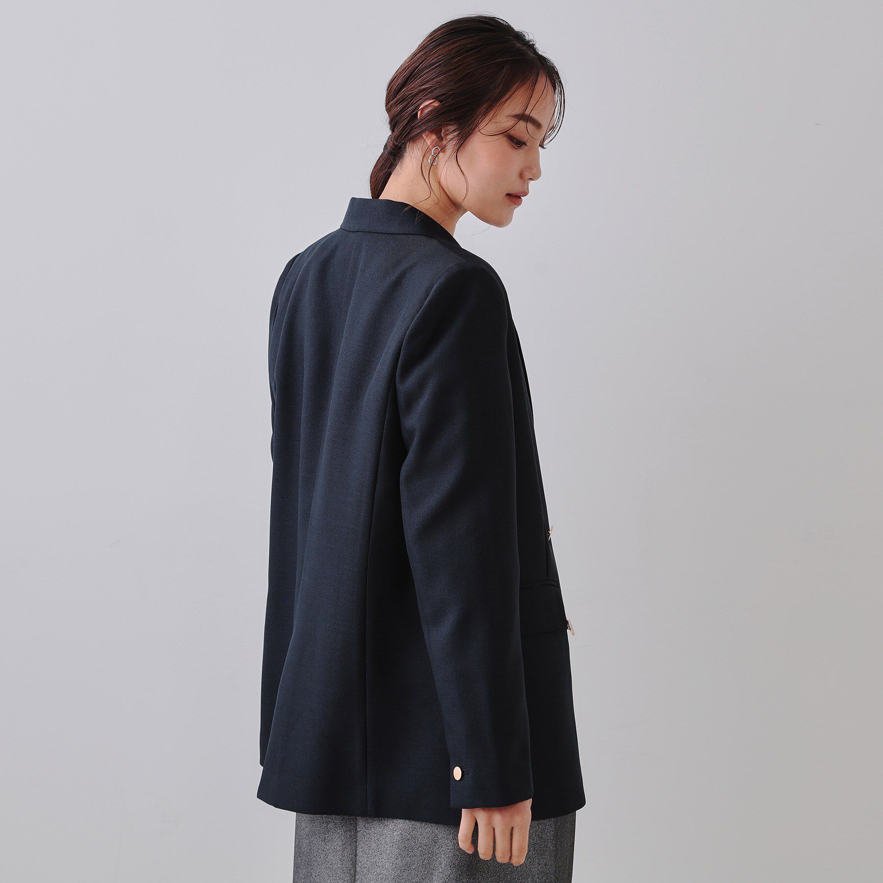OPAQUE.CLIP「金ボタンダブルテーラードジャケット【洗える】」|テーラードジャケット|