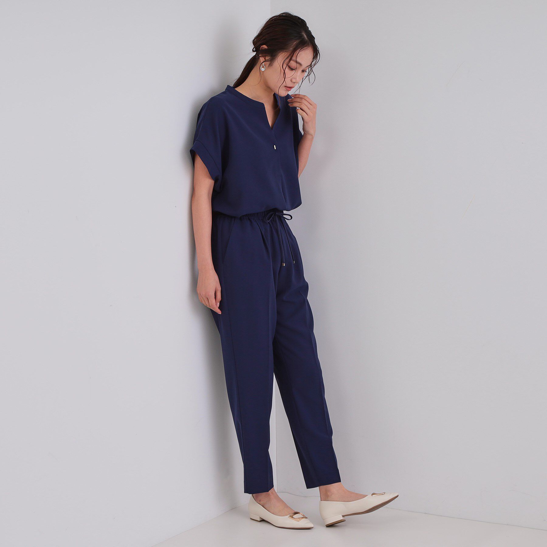 OPAQUE.CLIP「《6色展開/丈が選べる》美脚イージーテーパードパンツ/セットアップ対応【ストレッチ/洗濯機洗い可/防」|その他|