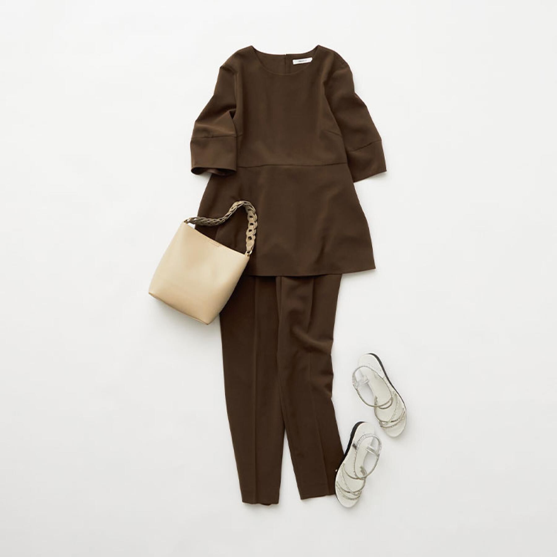 OPAQUE.CLIP「《6色展開/丈が選べる》美脚イージーテーパードパンツ/セットアップ対応【ストレッチ/洗濯機洗い可/防」|その他|