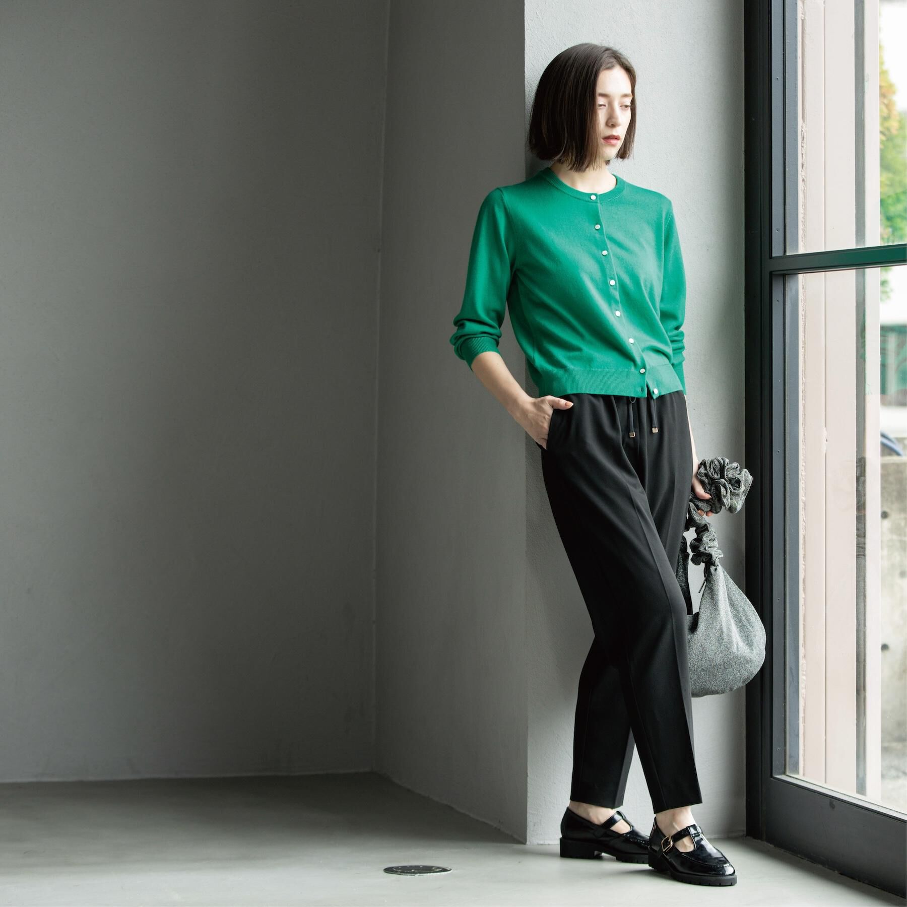 OPAQUE.CLIP「ウォームタッチ イージーテーパードパンツ【洗濯機洗OK/ストレッチ】」|その他|