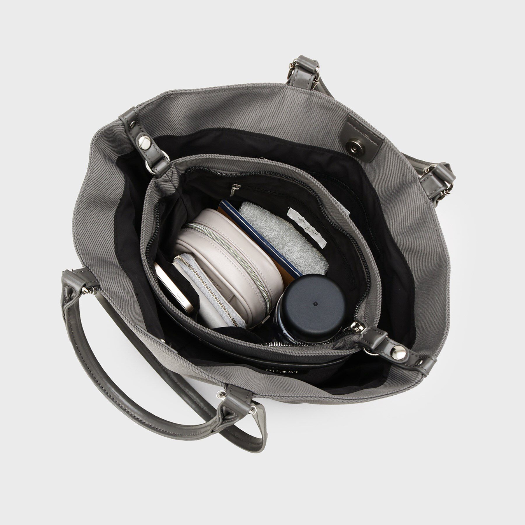 OPAQUE.CLIP「【マルチWAY】ミニショルダーとしても使える！バッグインポーチ付きトートバッグ」|トートバッグ|