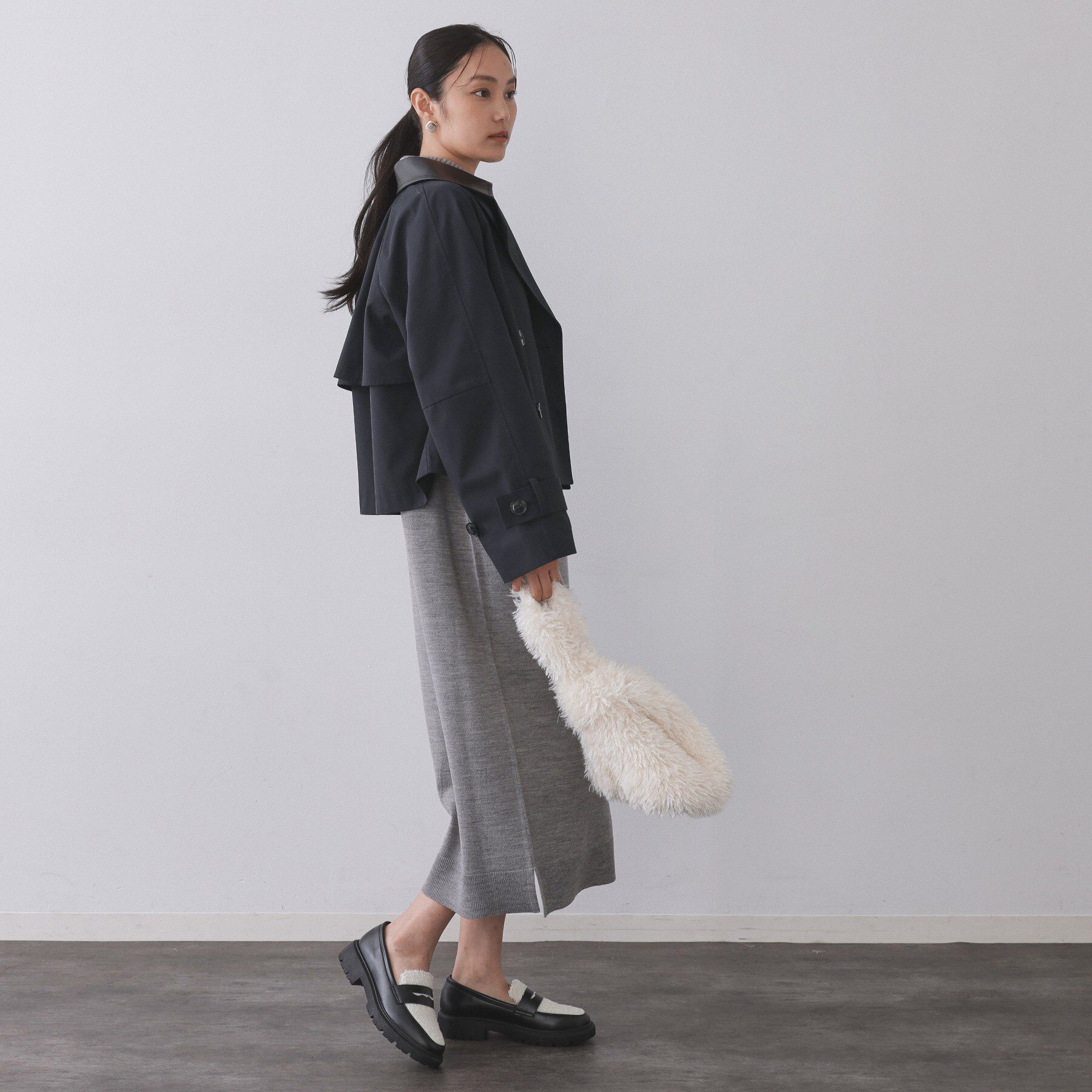 OPAQUE.CLIP「ショートトレンチコート【洗える】」|トレンチコート|