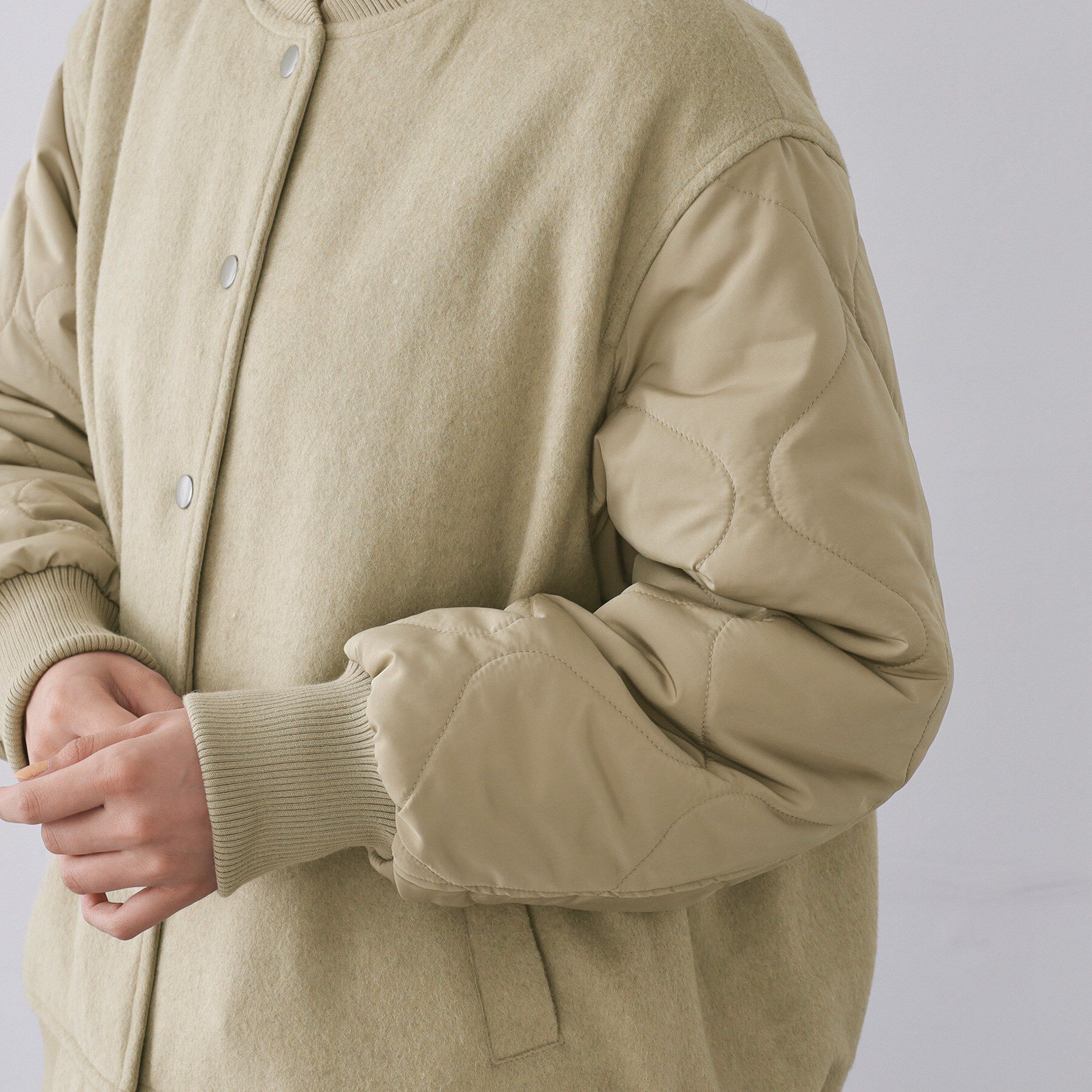 OPAQUE.CLIP「《リバーシブル》キルティングブルゾン」|ブルゾン・スタジャン|