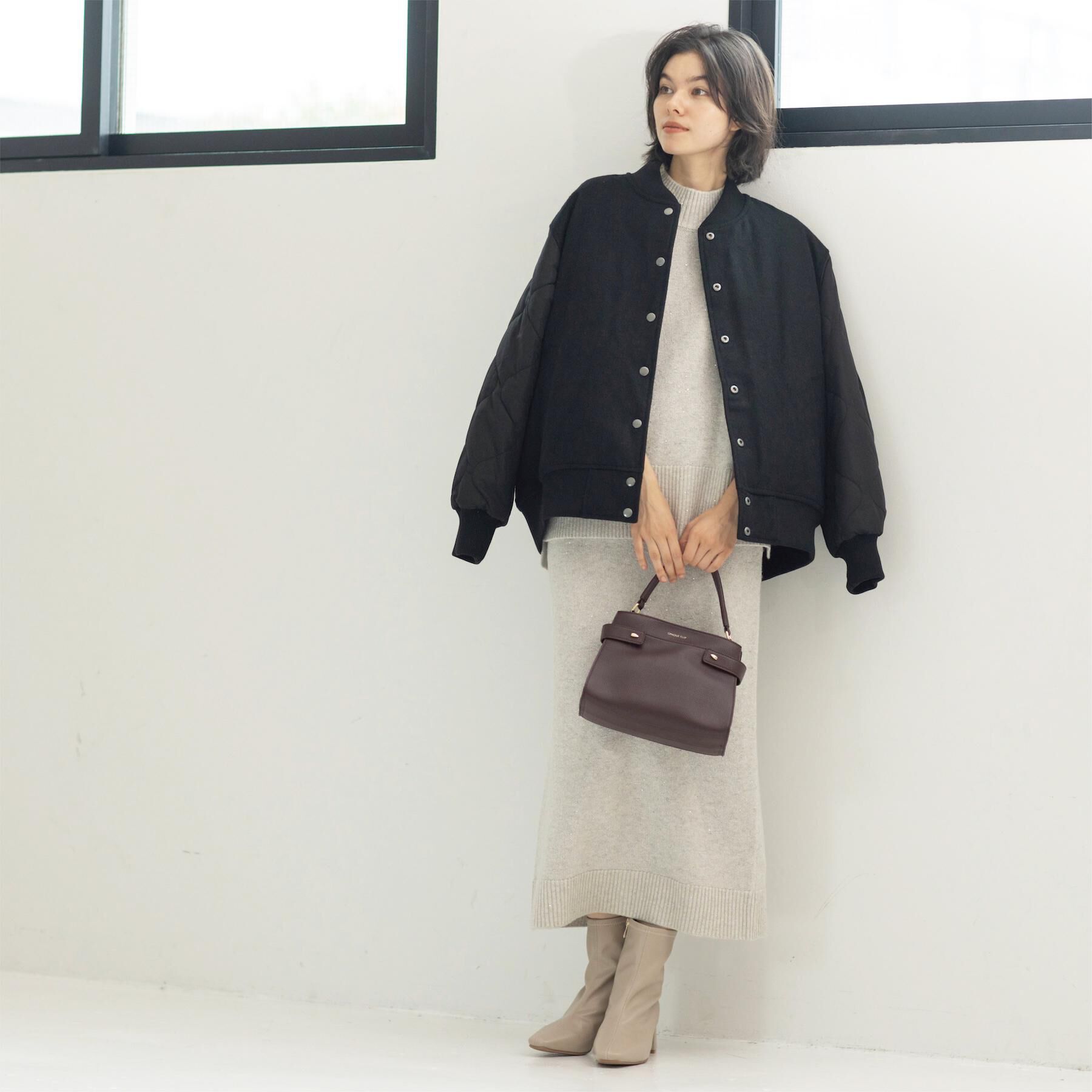 OPAQUE.CLIP「《リバーシブル》キルティングブルゾン」|ブルゾン・スタジャン|