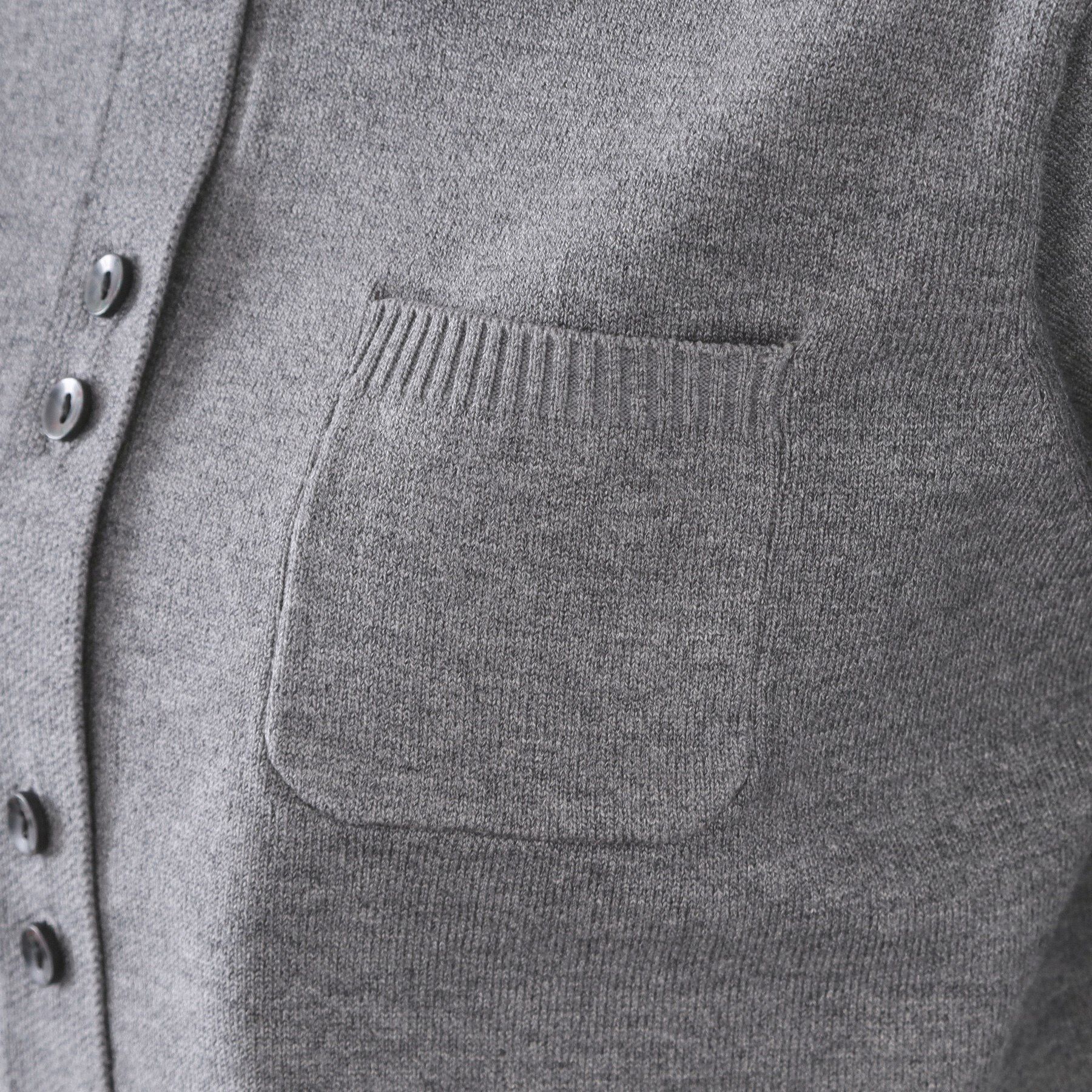 OPAQUE.CLIP「袖口ドッキング ポロ衿デザインニット【洗濯機OK】」|ニット・セーター|