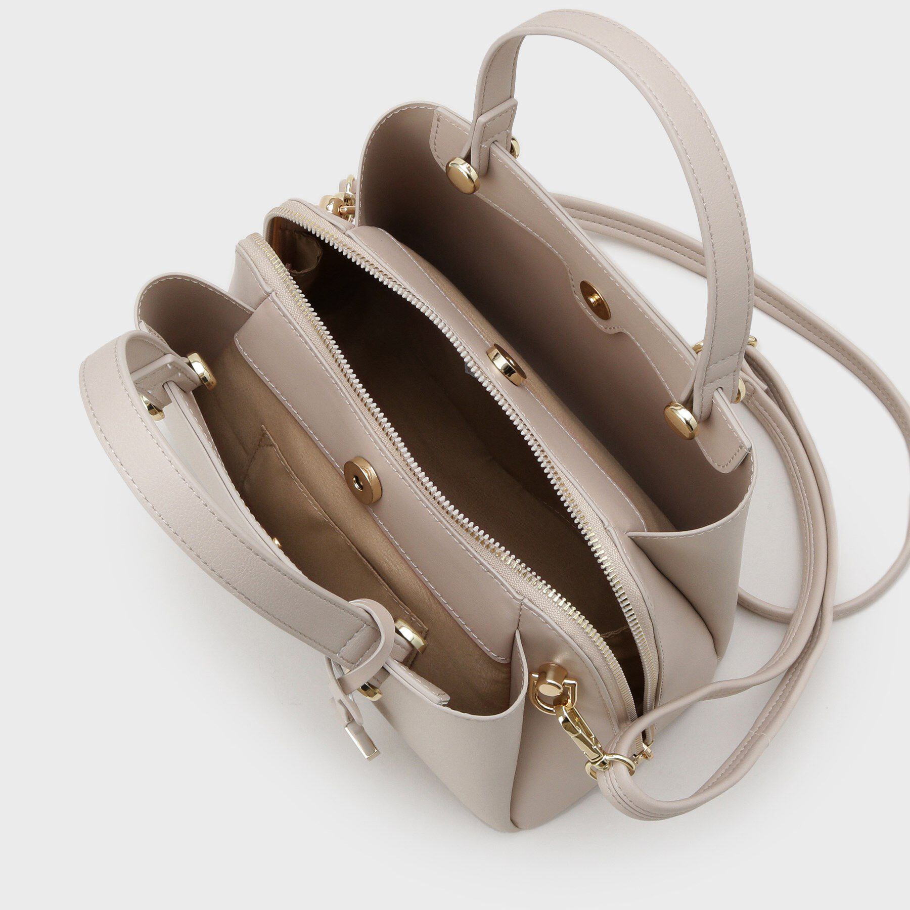 OPAQUE.CLIP「【2WAY】合皮ミドルサイズボストンバッグ」|ボストンバッグ|