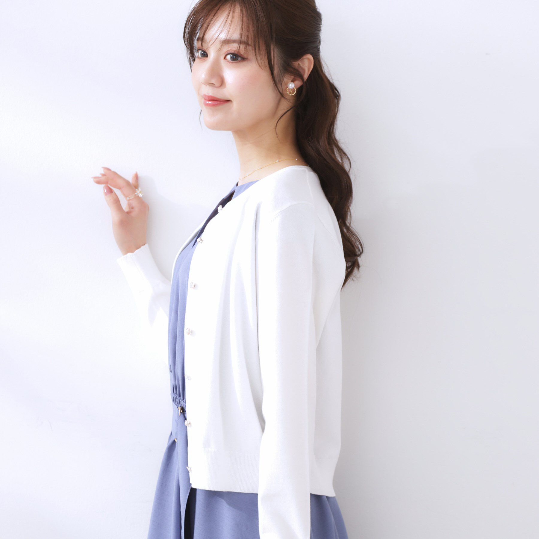 Couture broach「イロイロ釦ニットカーデ」|カーディガン|