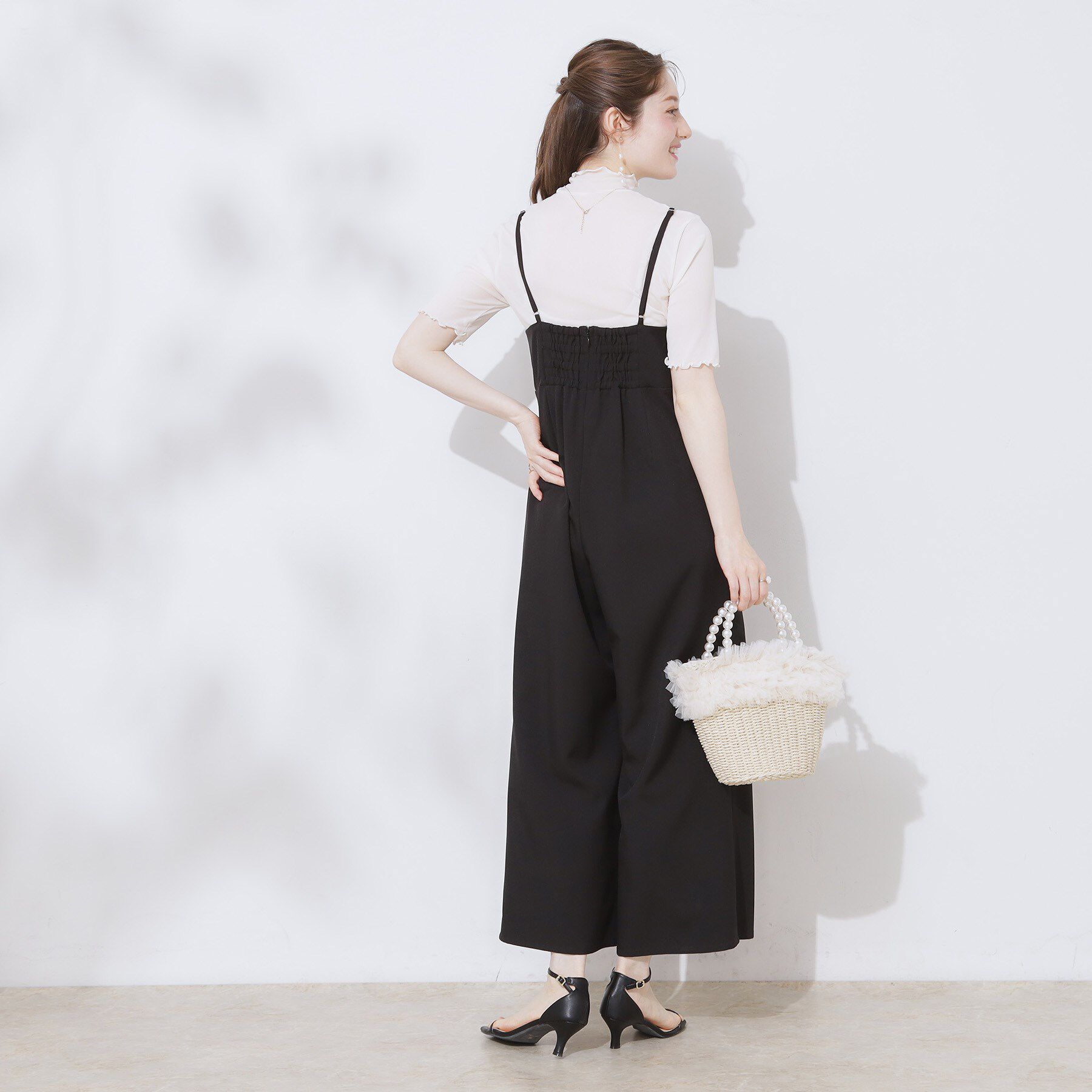 Couture broach「シアーチュール5分袖トップス」|Tシャツ・カットソー|