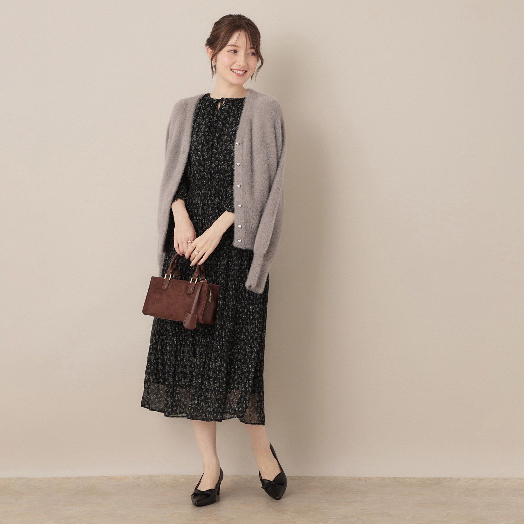 Couture broach「【ふわふわ/前後2WAY】フェザーカーディトップス」|カーディガン|