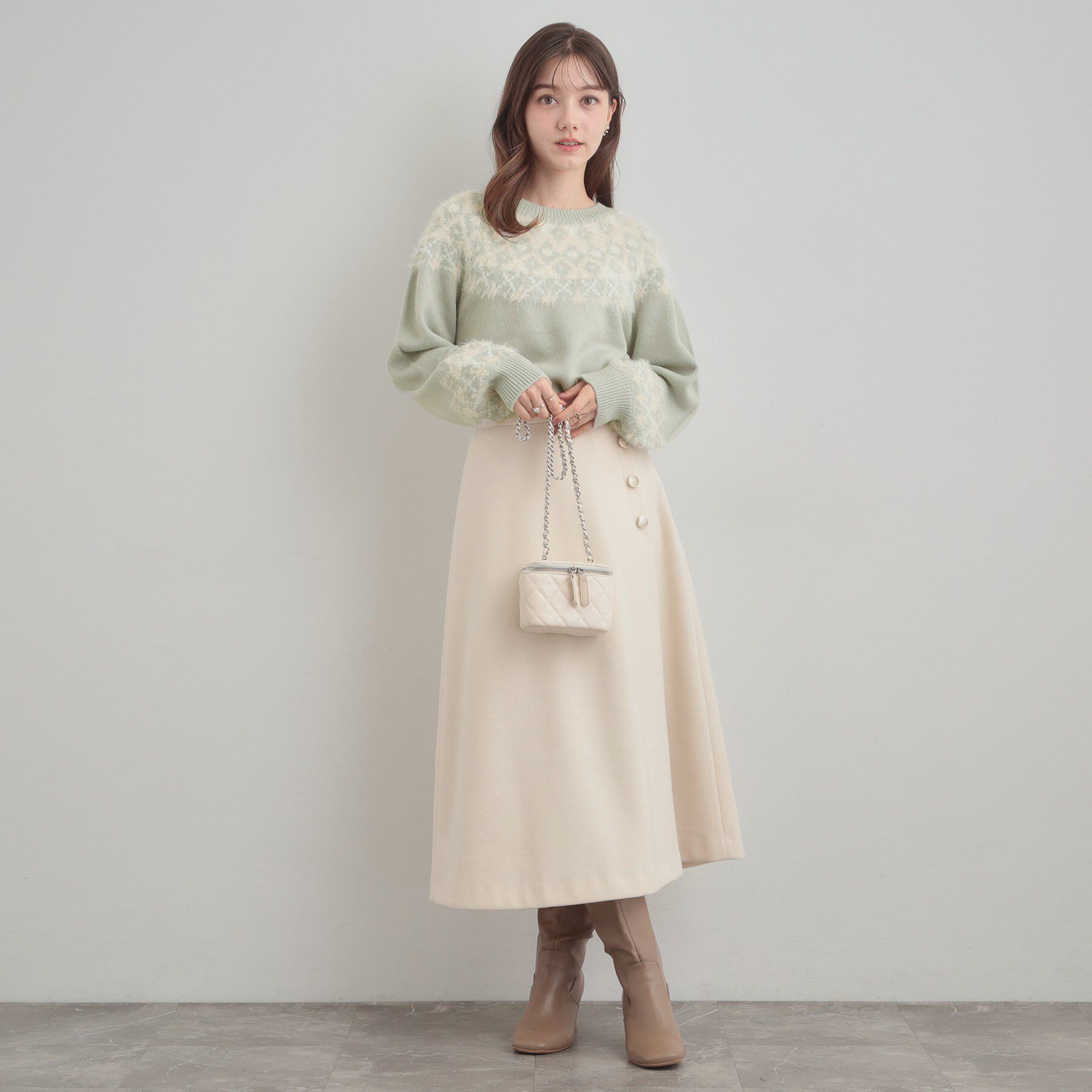 Couture broach「【着映え】求心フェザーニット」|ニット・セーター|