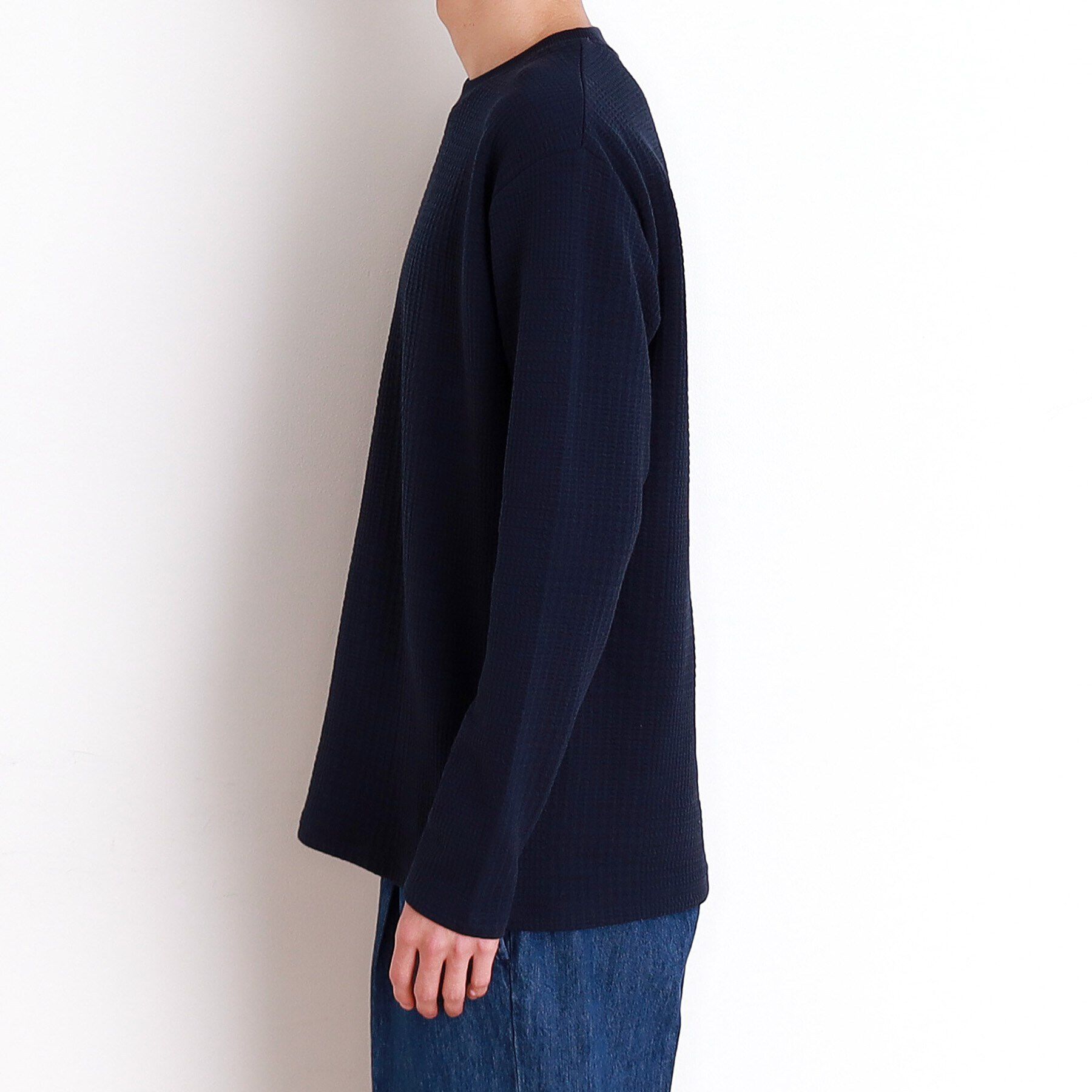 THE SHOP TK「ふくれジャガード長袖Tシャツ」|Tシャツ・カットソー|