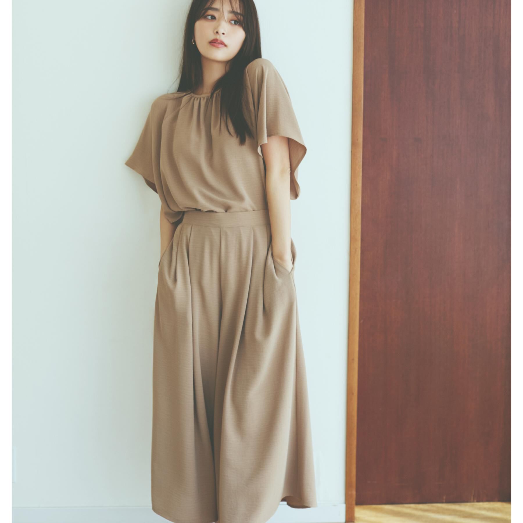 THE SHOP TK「袖フレアブラウス【防シワ／接触冷感／洗濯機OK/セットアップ可】」|シャツ・ブラウス|