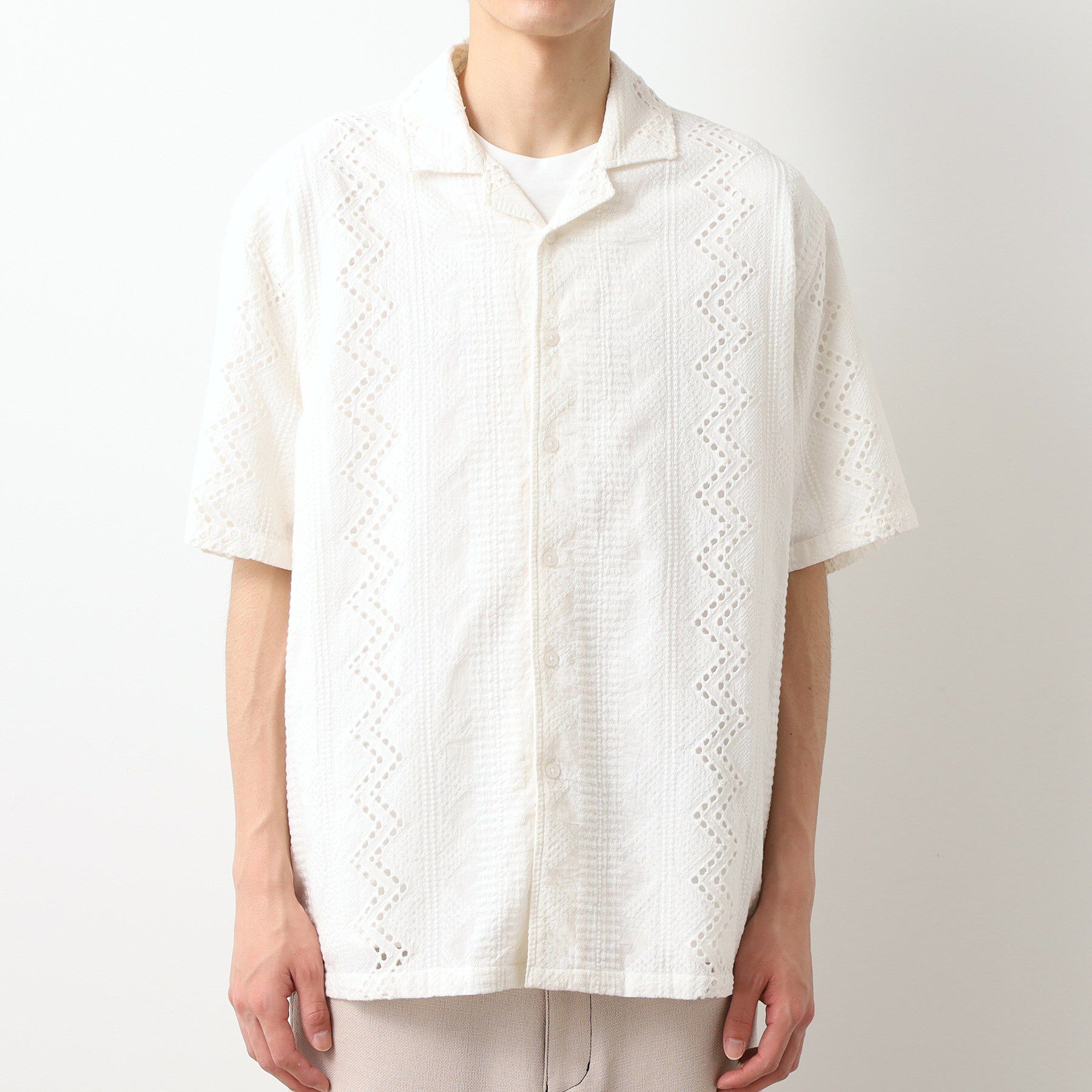 THE SHOP TK「インド刺繍半袖シャツ　【親子リンク/洗濯機OK】」|シャツ・ブラウス|