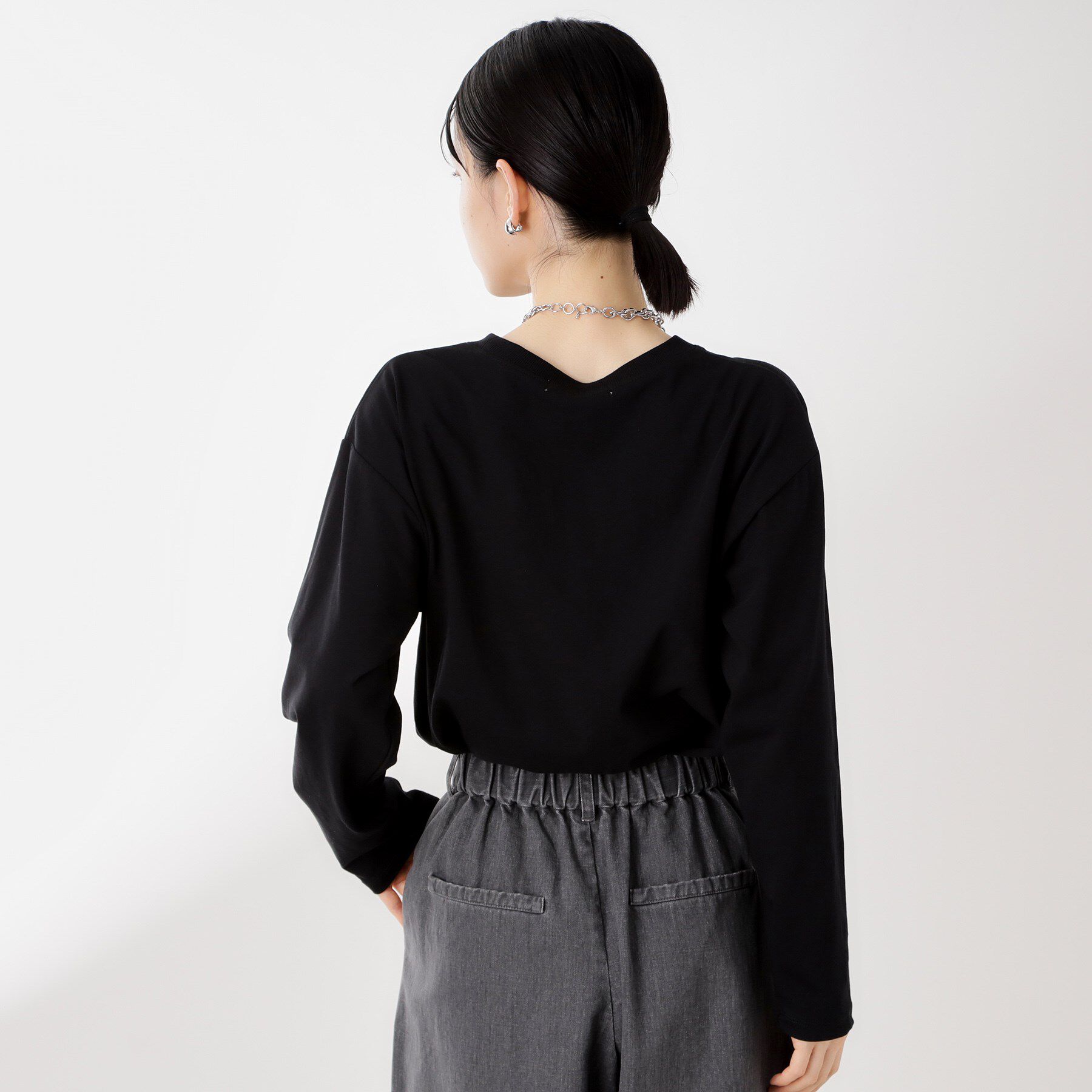 THE SHOP TK「ロゴアソート長袖Tシャツ【アンチピリング/UVカット/洗濯機OK】」|Tシャツ・カットソー|