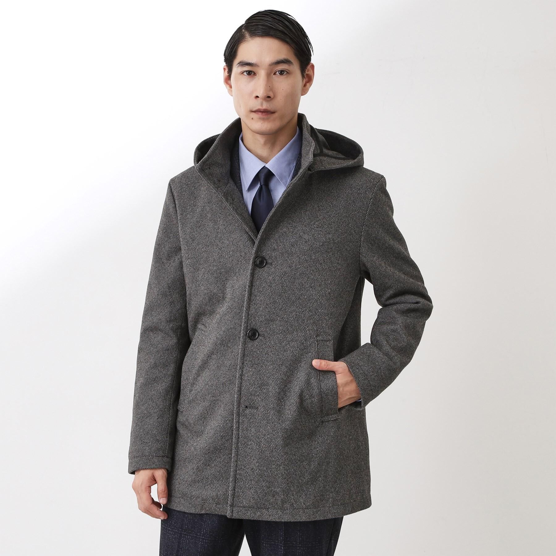 THE SHOP TK「ON/OFF対応 ウーリック スタンド メルトンコート　【洗濯機OK/フード取外し可】」|その他|