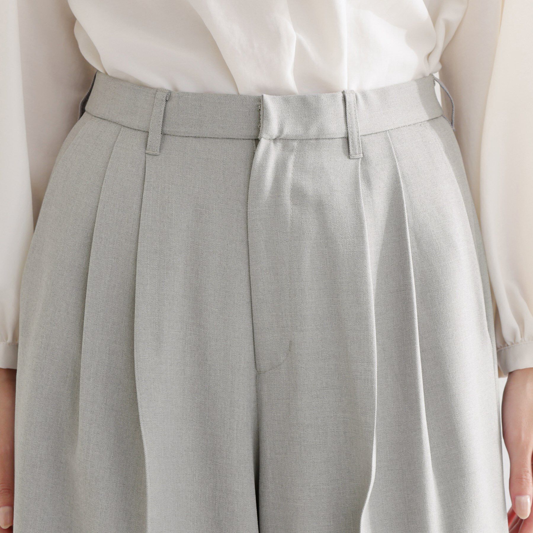 THE SHOP TK「【通勤・セレモニー】CAVIAN 2タックワイドパンツ/セットアップ可」|その他|