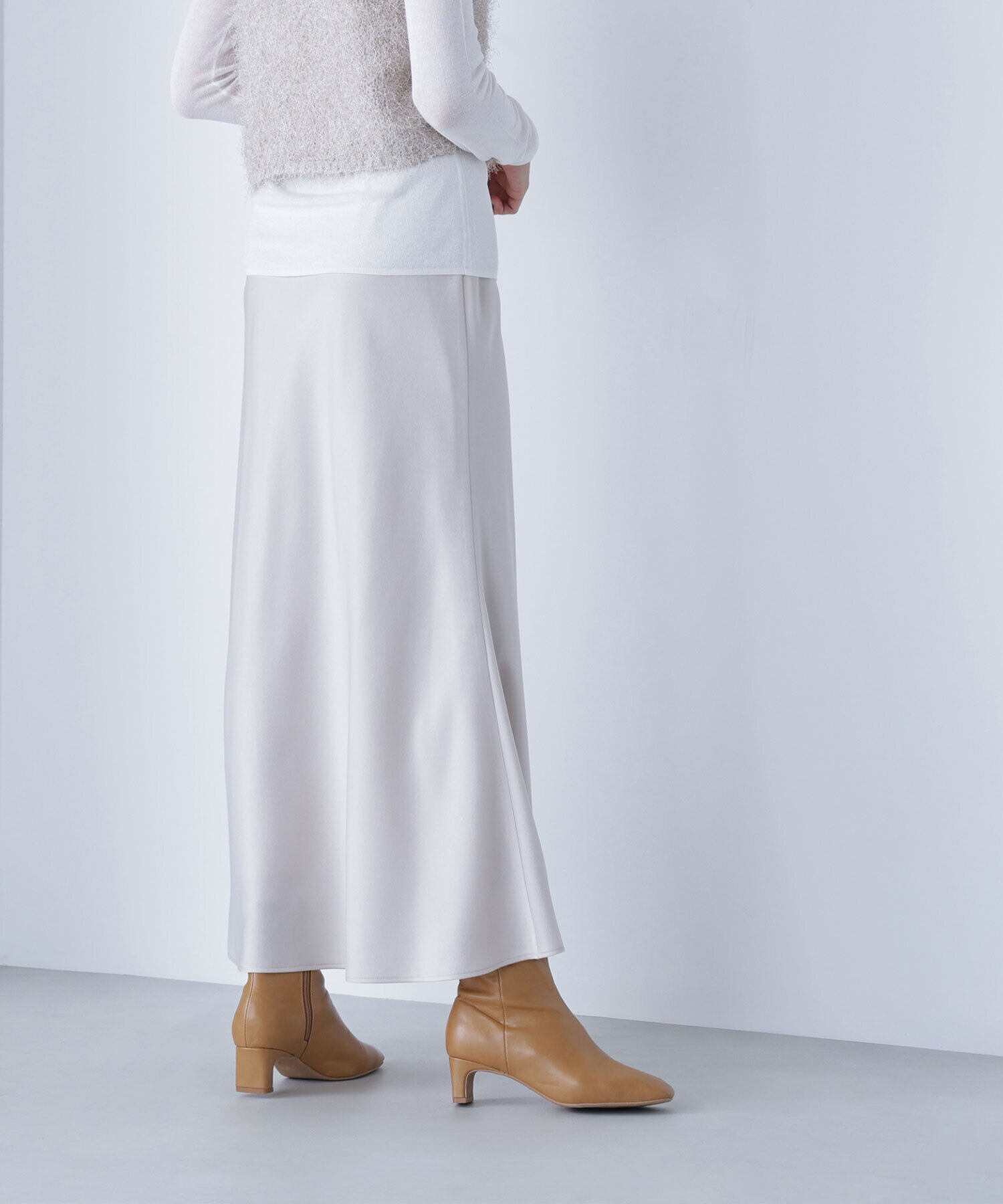  「バイアスサテンナロースカート」|スカート|