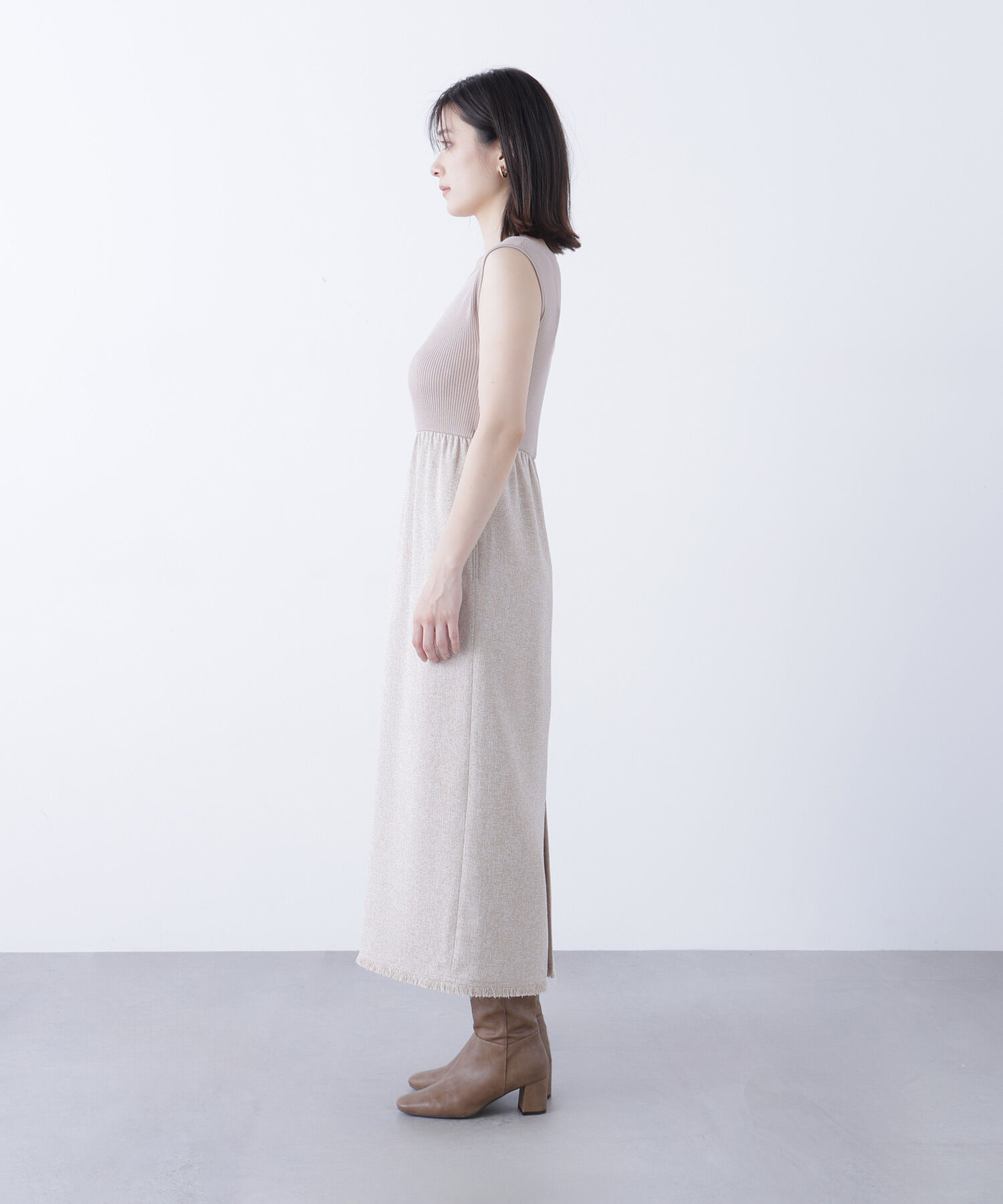  「ツイードジャケット＆ナローワンピース」|ワンピース|