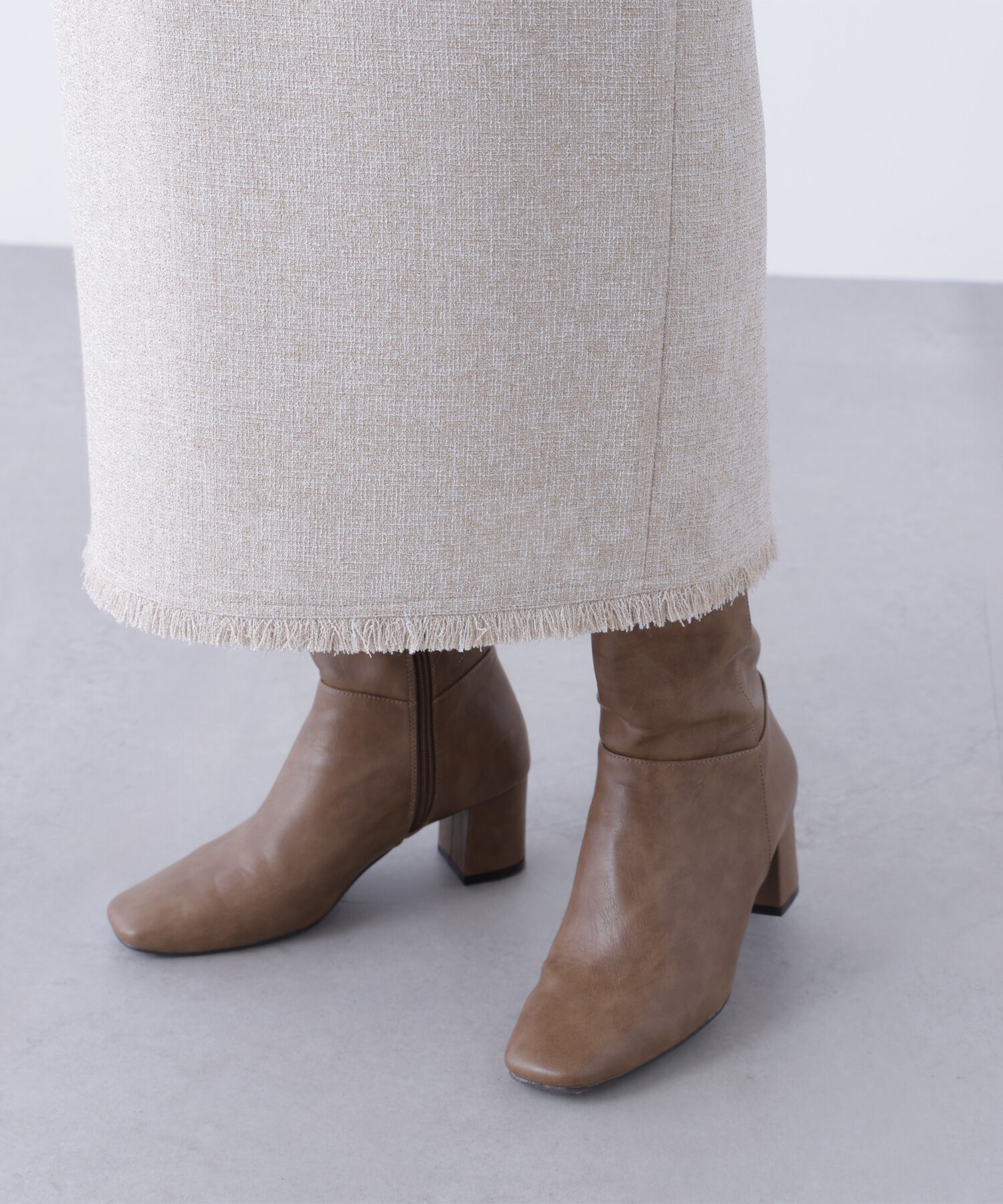  「ツイードジャケット＆ナローワンピース」|ワンピース|