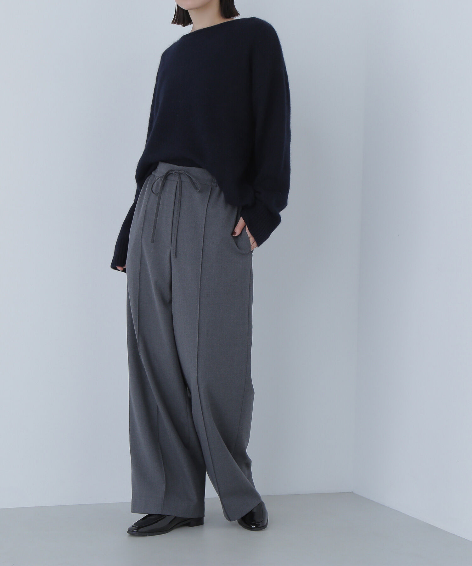  「楽してごめん！はくだけきちんと見えパンツ」|その他|チャコール1