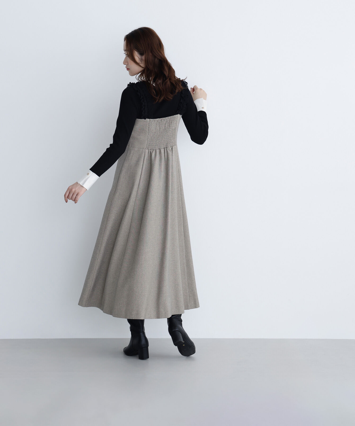  「フリルショルダージャンスカ」|ワンピース|