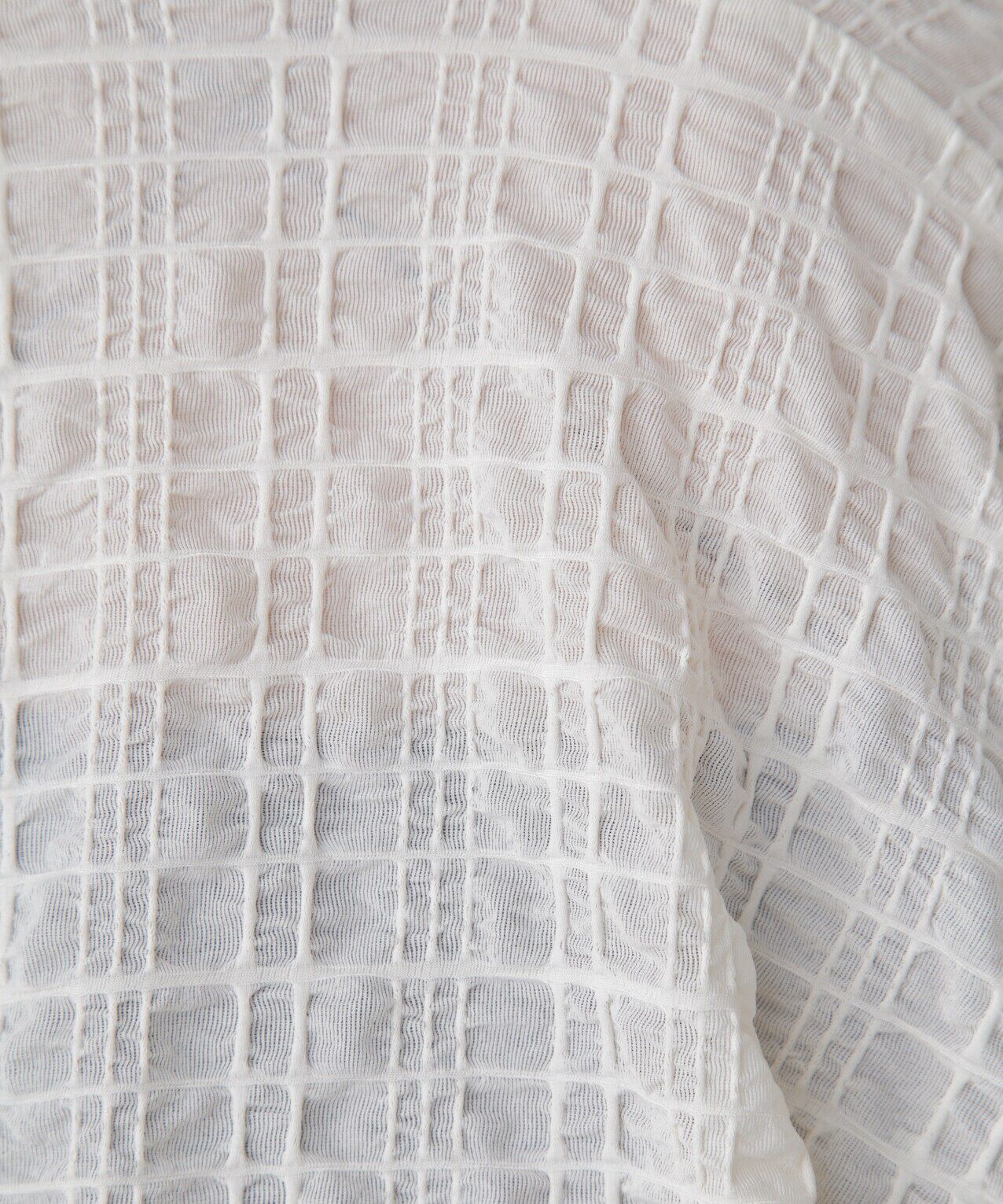  「シアーチェック袖シャーリングボレロ」|Tシャツ・カットソー|