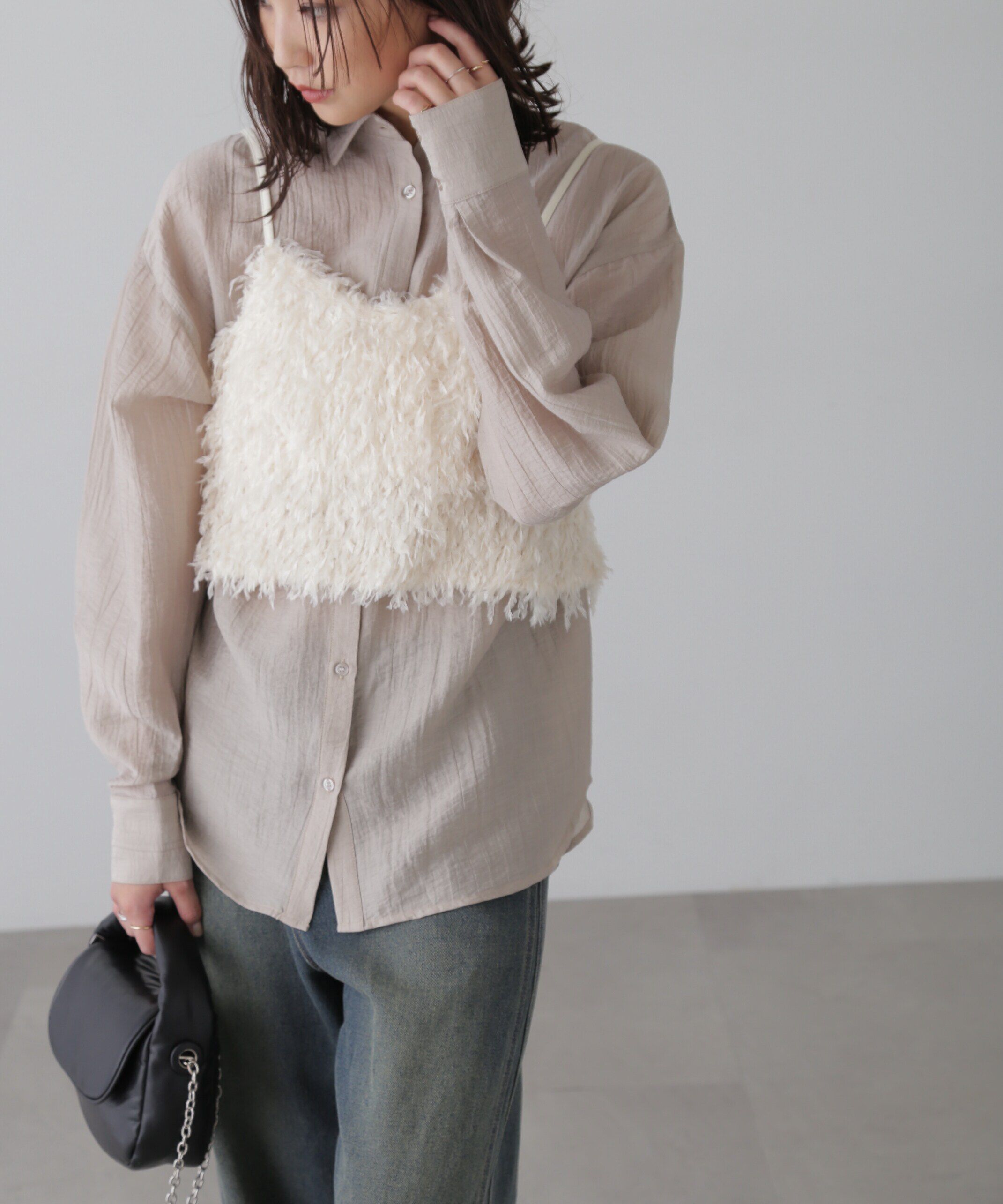  「ワッシャービッグシャツ」|シャツ・ブラウス|