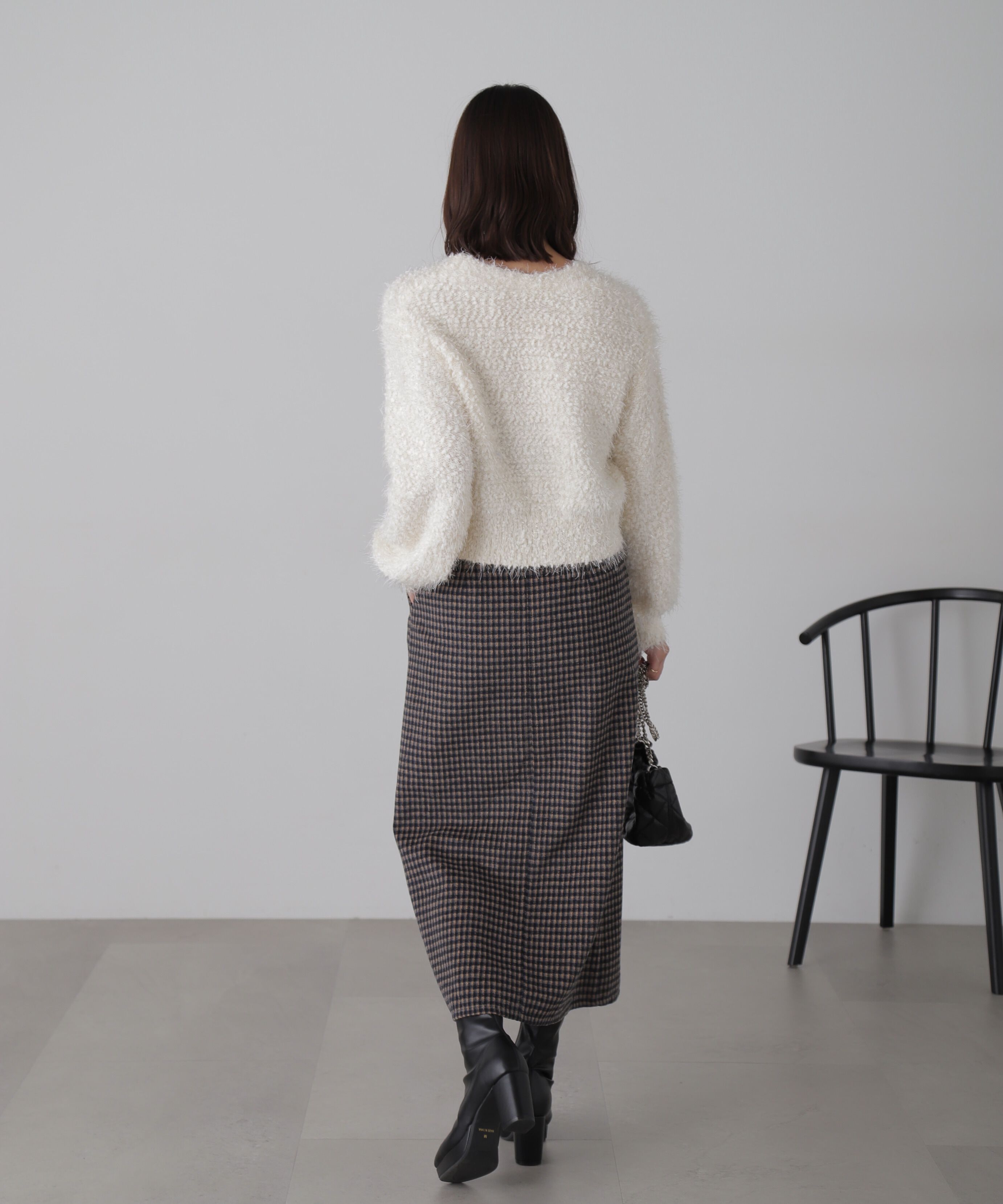  「フロントジップナロースカート」|スカート|