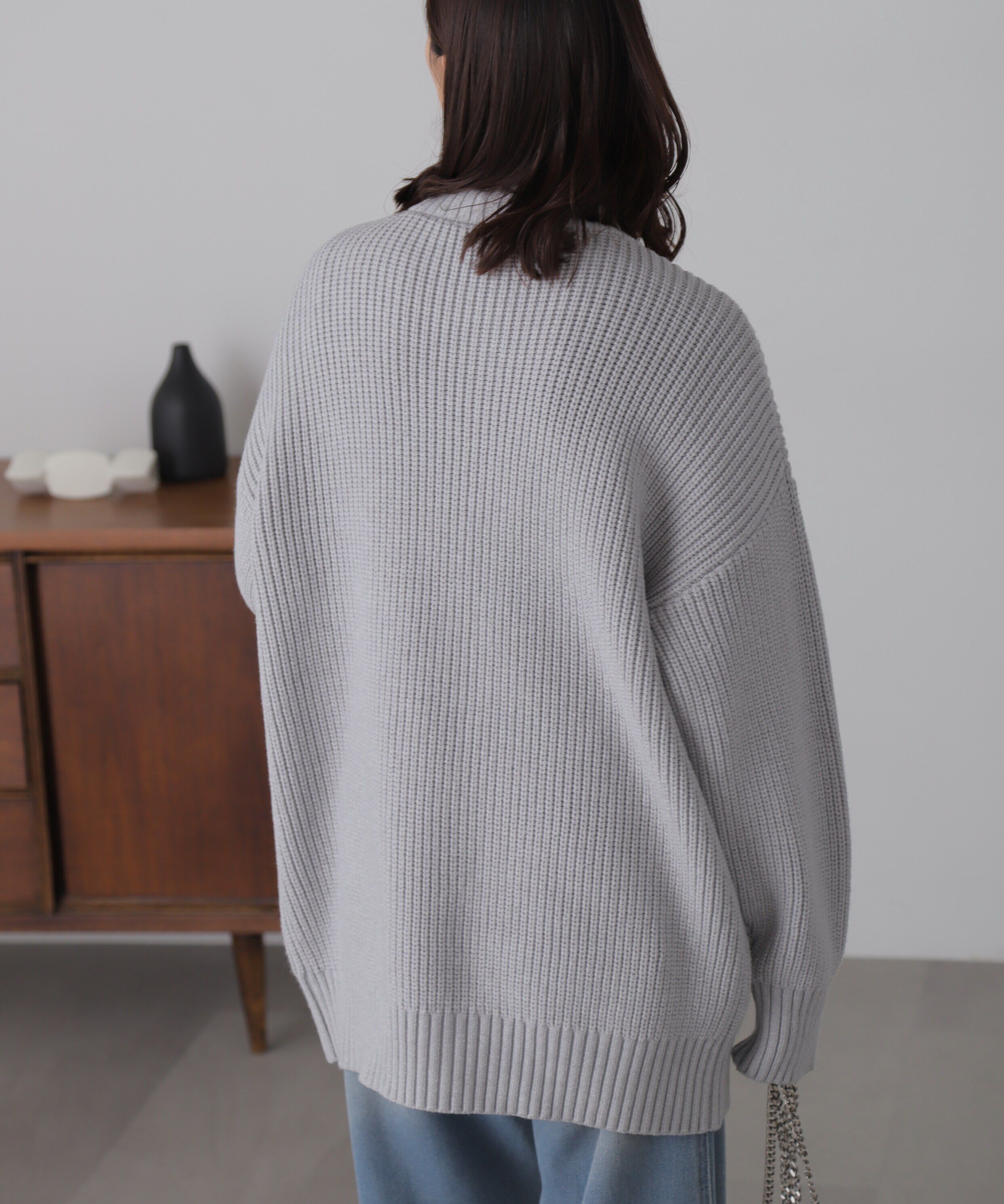  「ジップニットミニワンピース」|ワンピース|