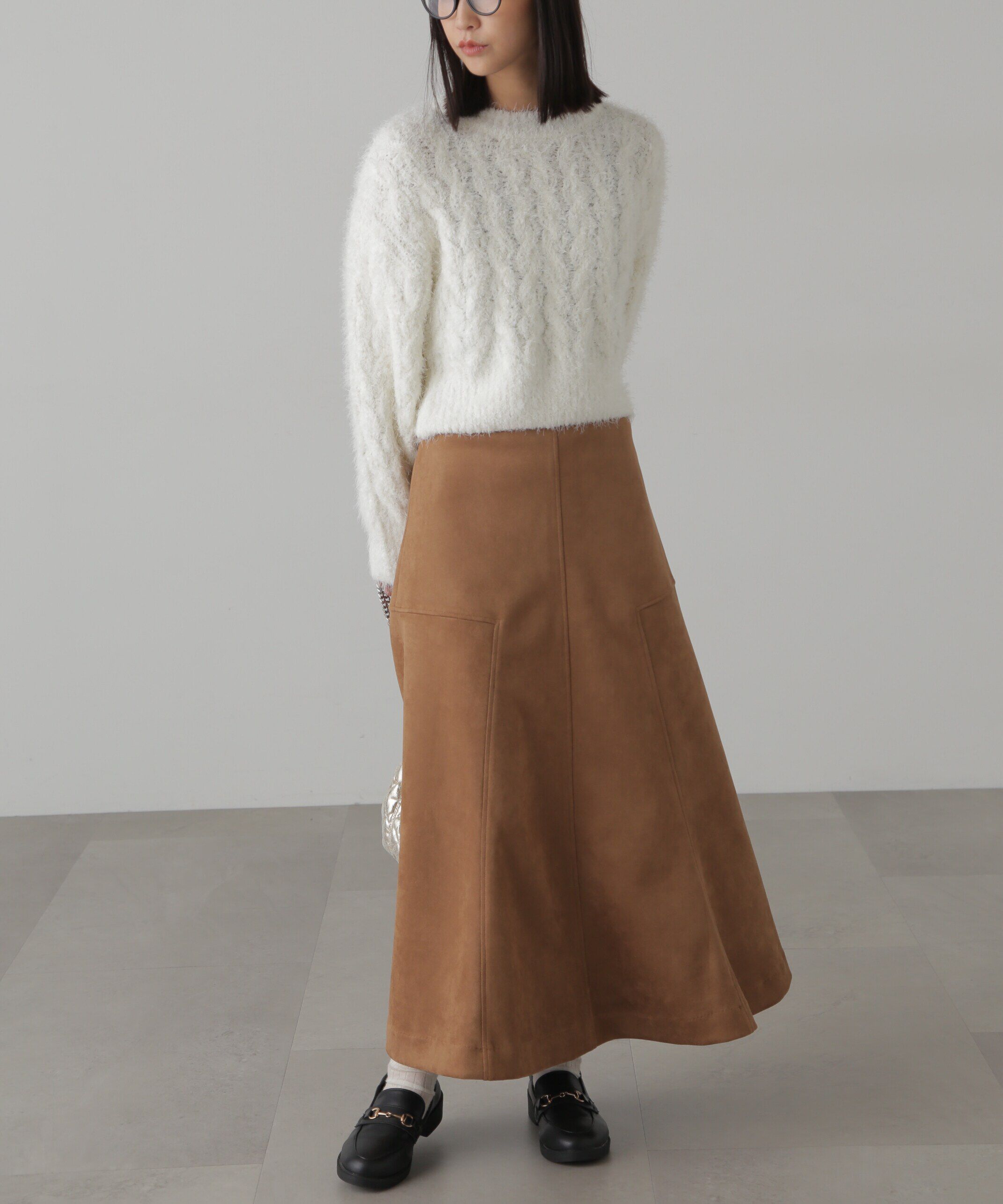  「シャギーケーブルニット」|ニット・セーター|