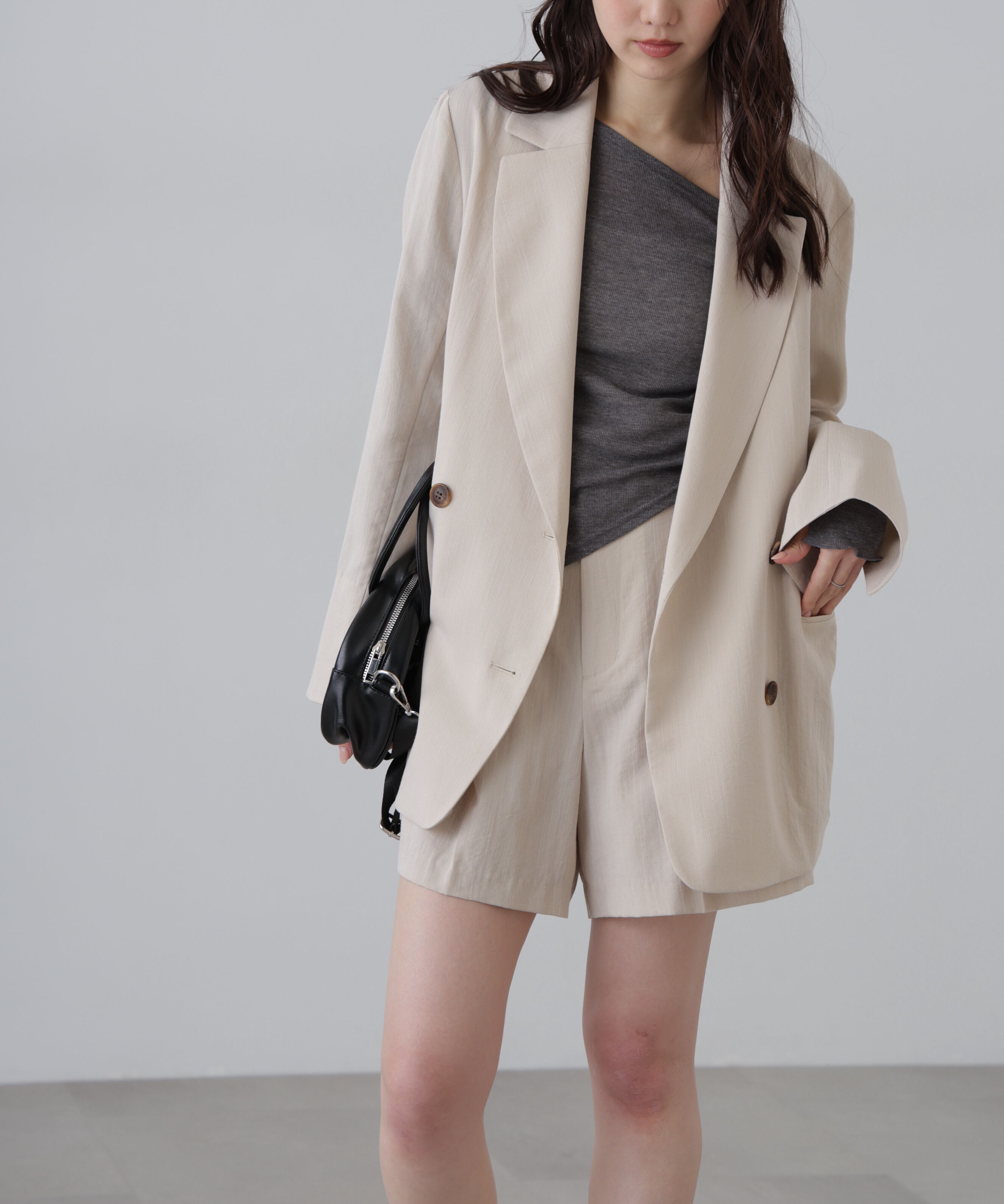  「麻調合繊ダブルブレストジャケット」|その他|