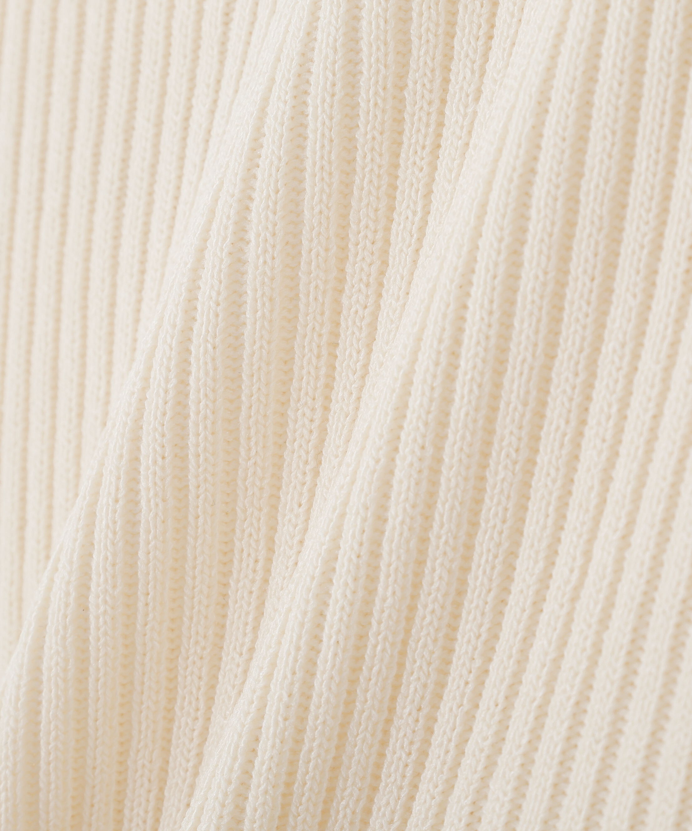  「ショート丈クルーネックリブニット」|ニット・セーター|