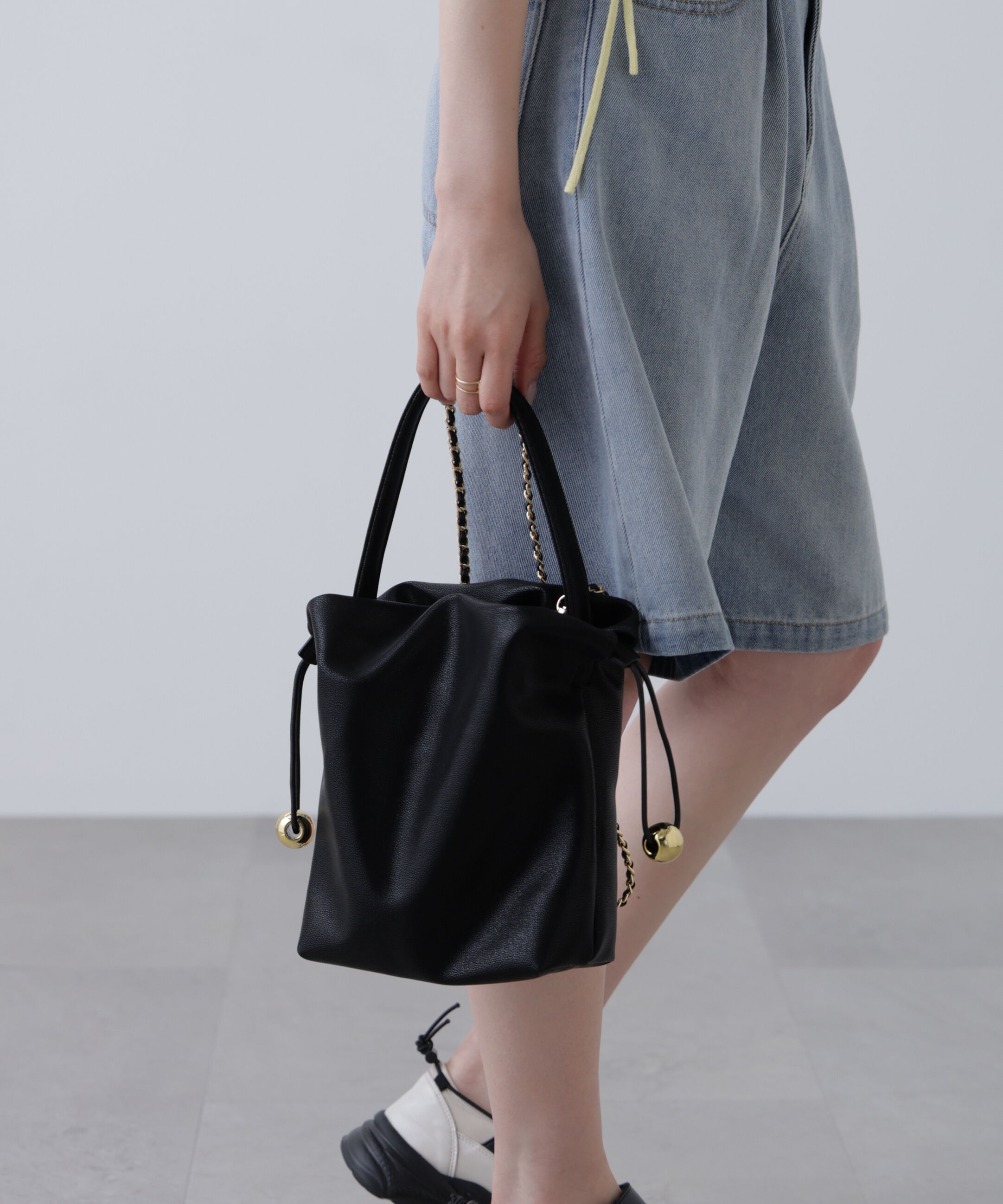  「ボール巾着バッグ」|その他|ブラック