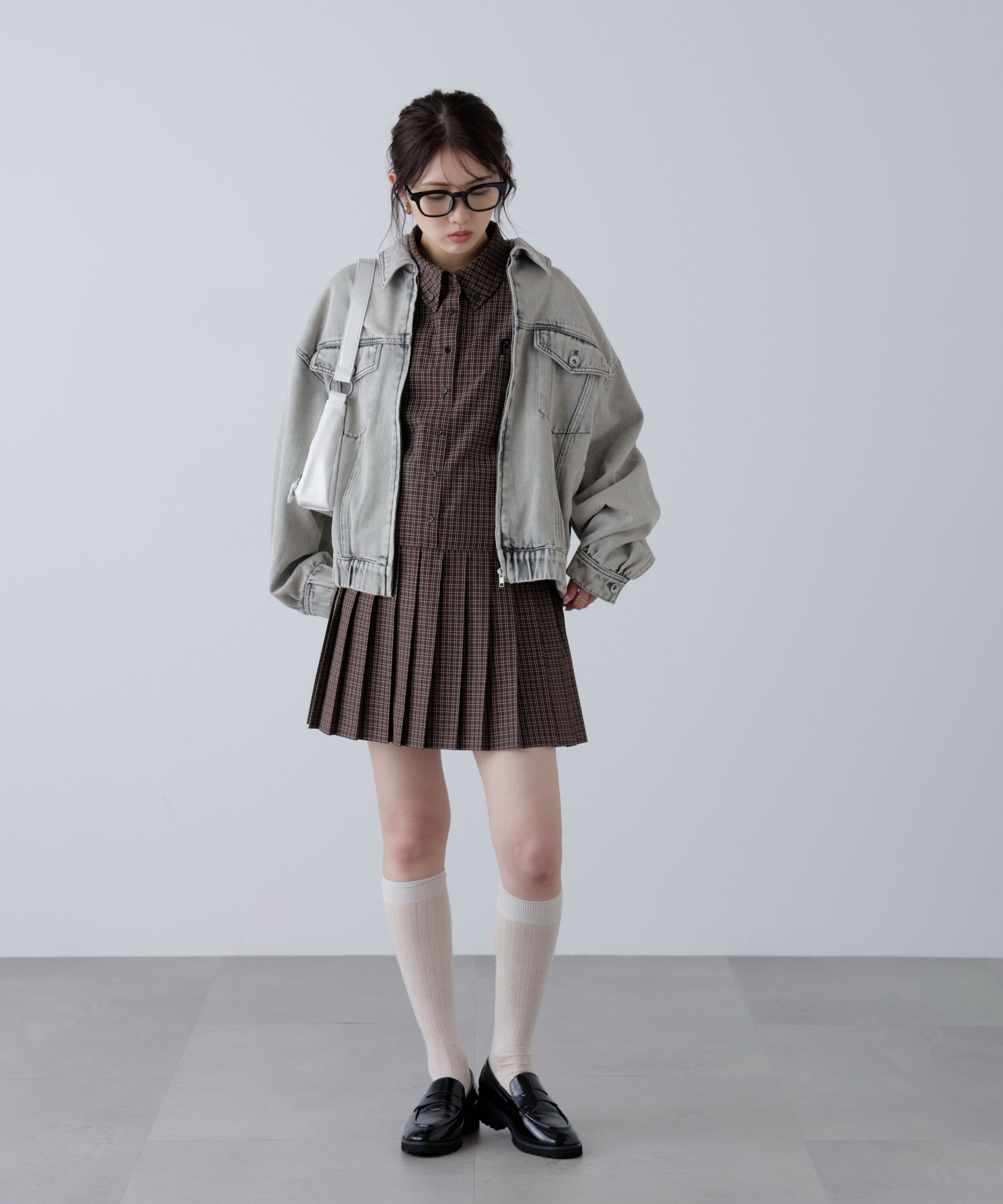  「オーバーサイズデニムジャケット」|ブルゾン・スタジャン|