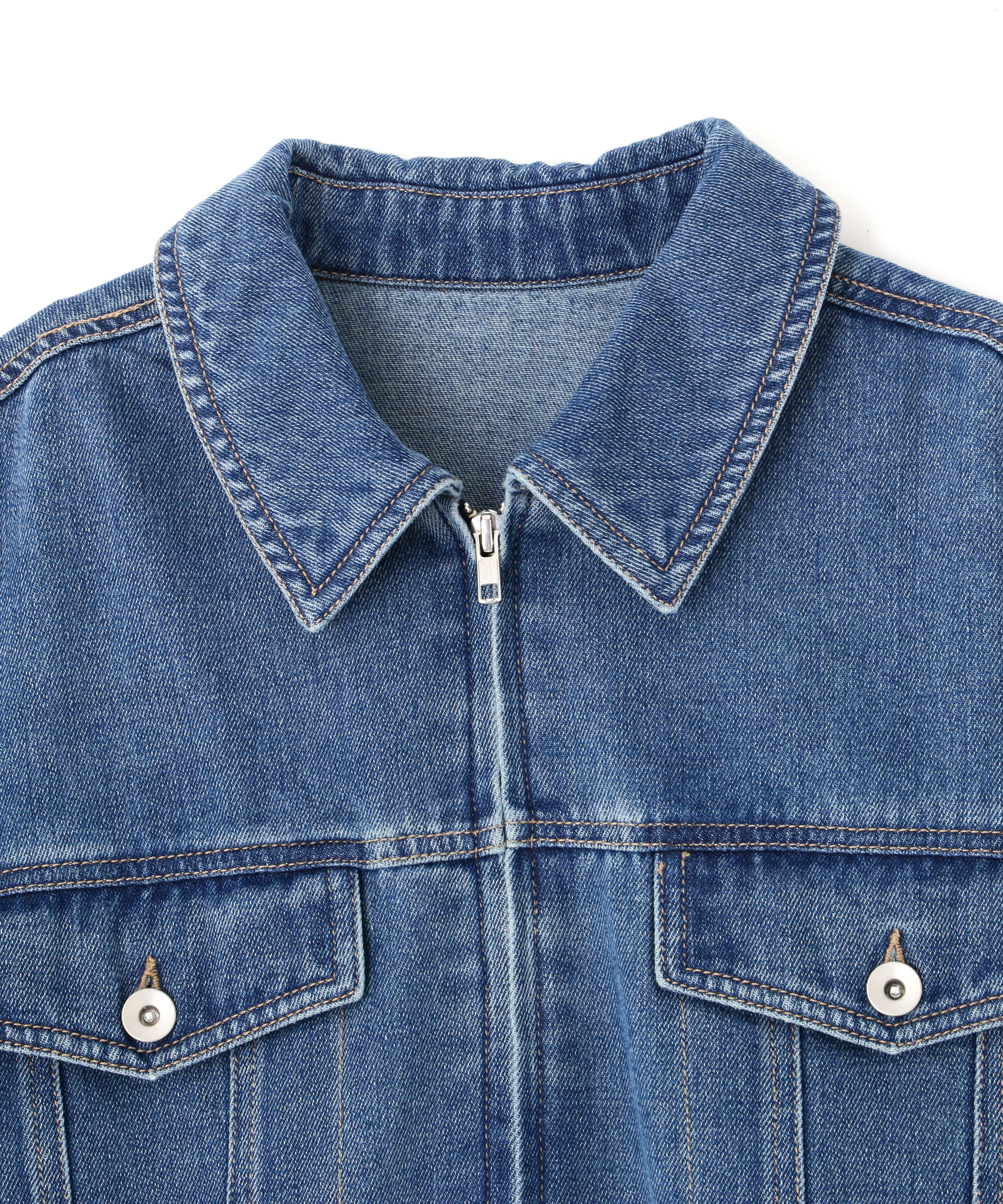  「オーバーサイズデニムジャケット」|ブルゾン・スタジャン|