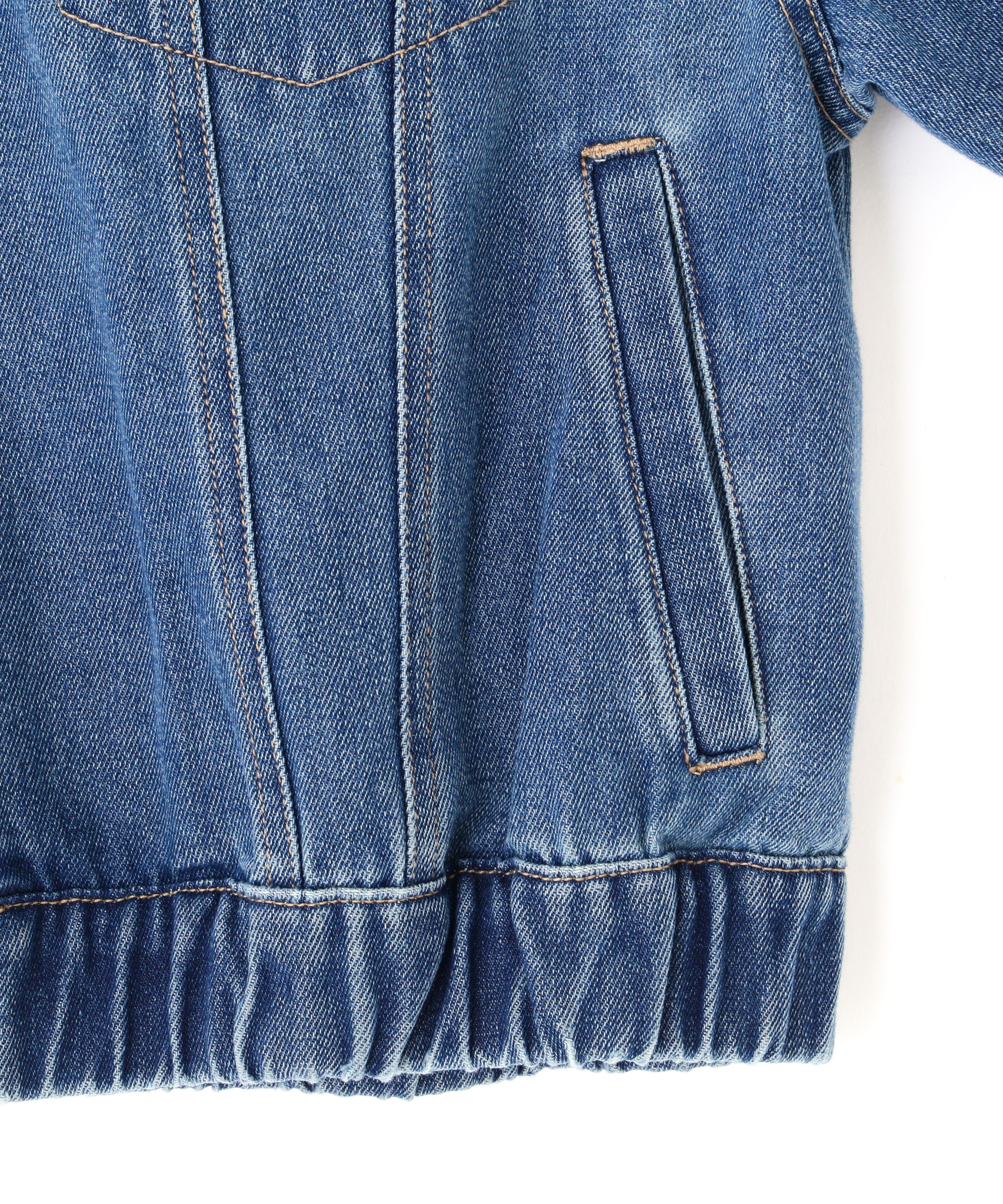  「オーバーサイズデニムジャケット」|ブルゾン・スタジャン|