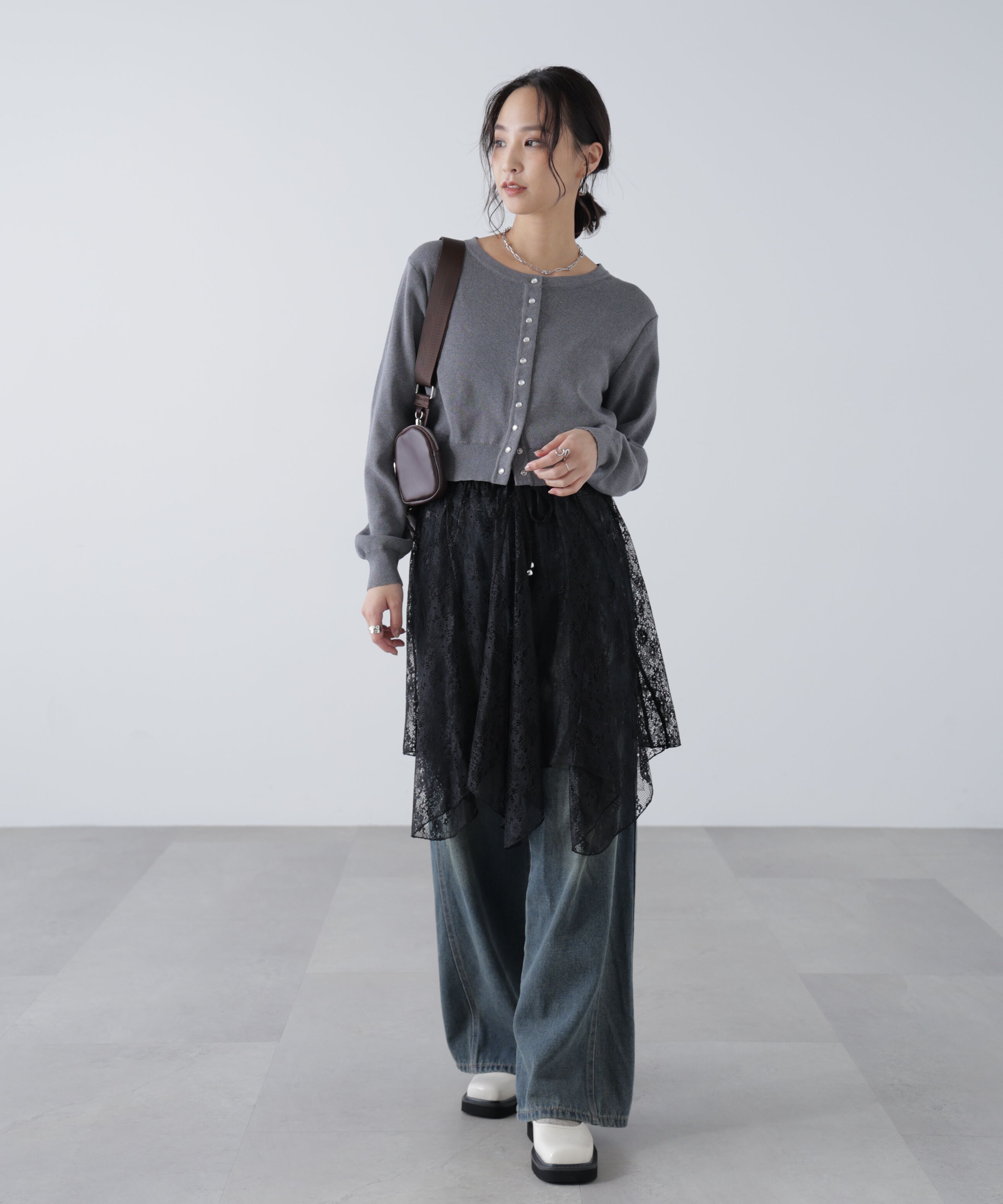  「イレヘムシアーレースミディスカート」|スカート|