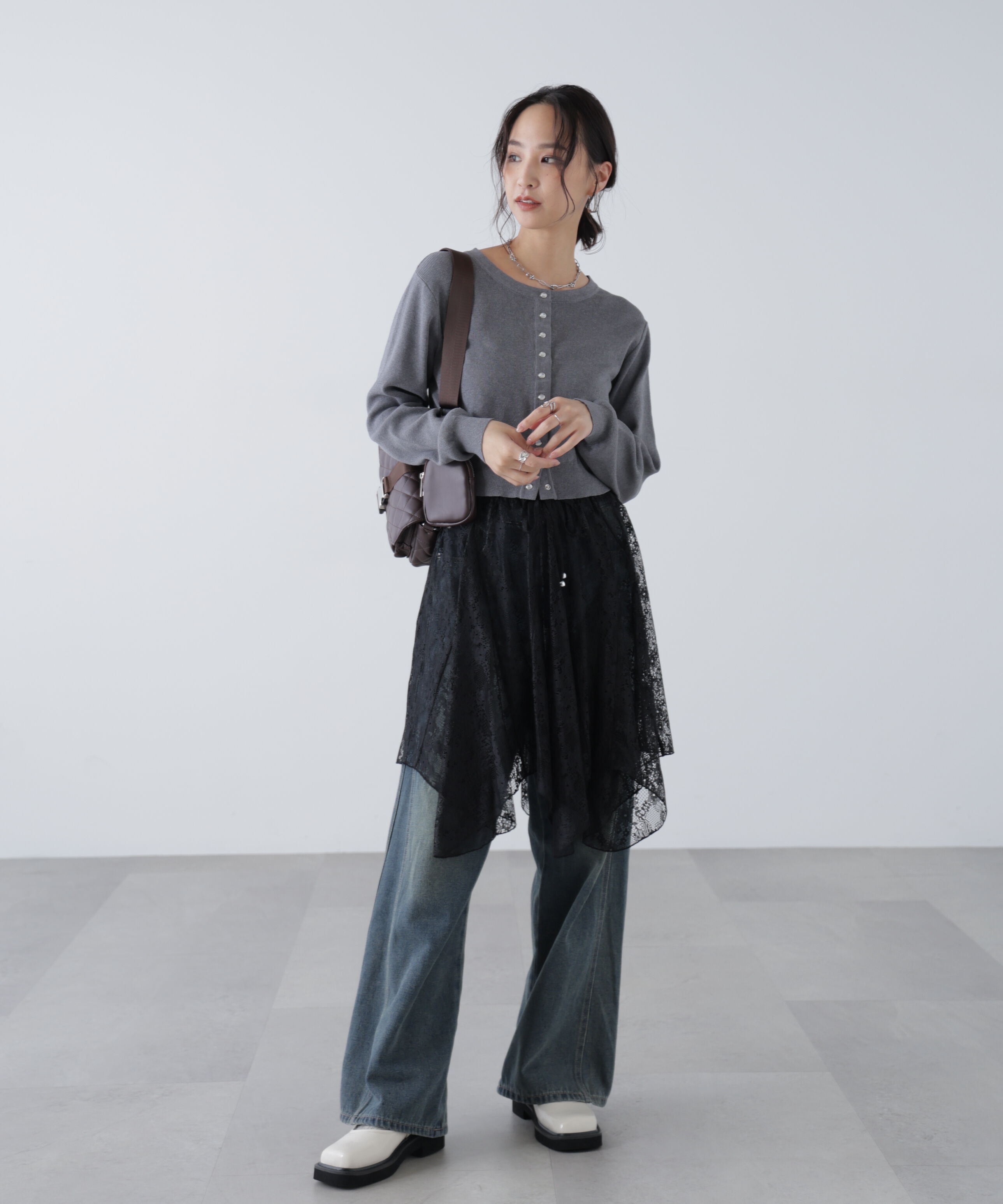  「イレヘムシアーレースミディスカート」|スカート|