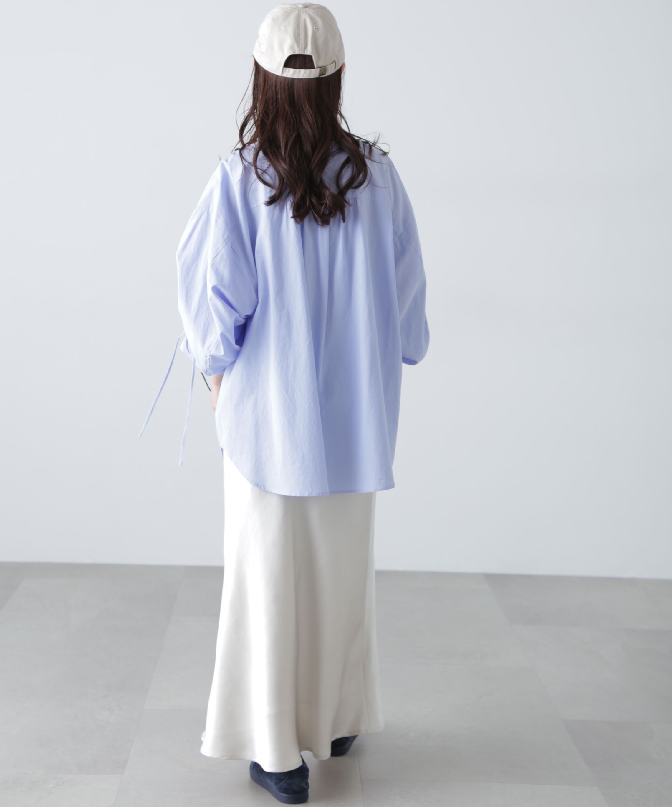  「袖シャーリングオーバーシャツ」|シャツ・ブラウス|