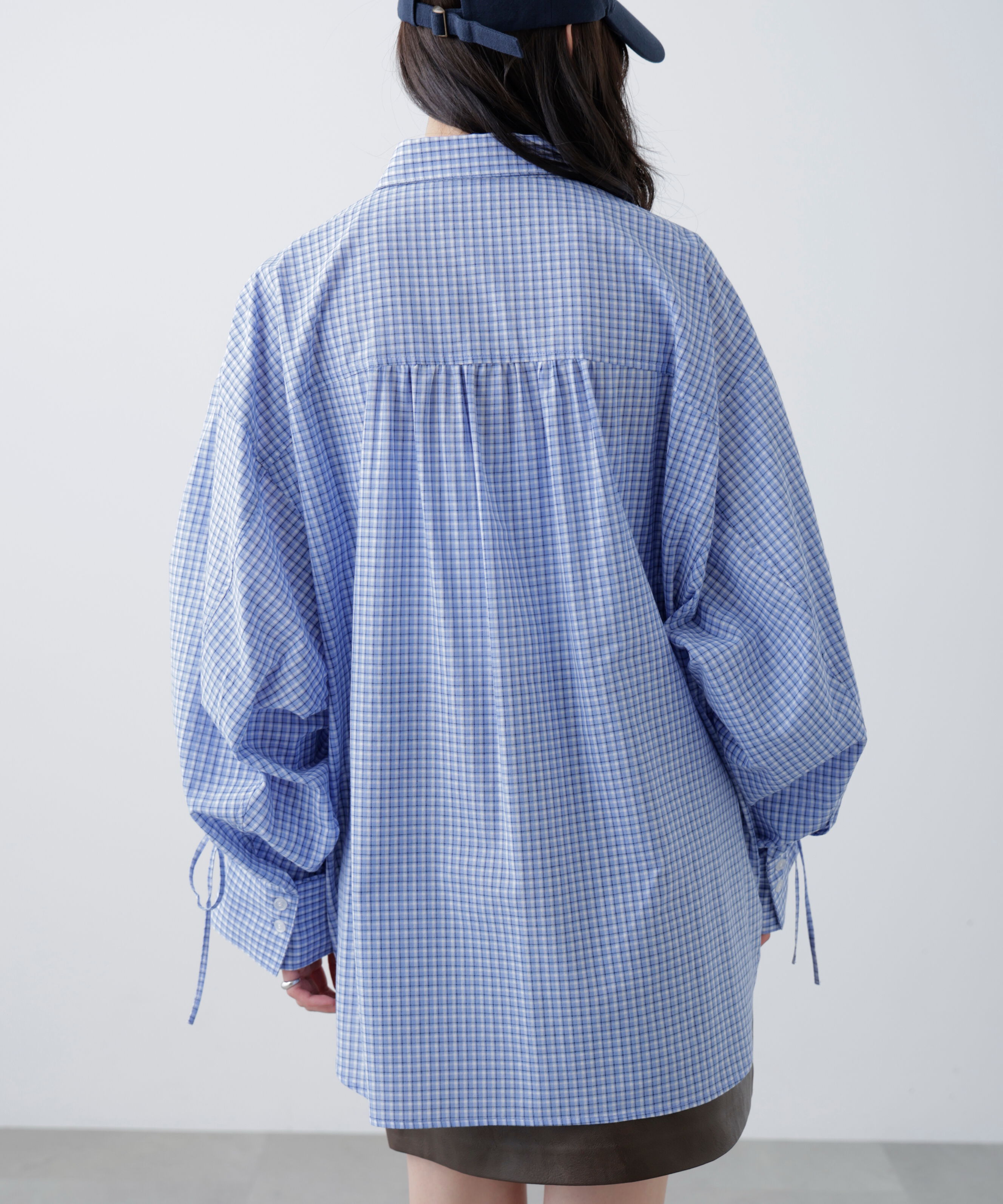  「袖シャーリングオーバーシャツ」|シャツ・ブラウス|