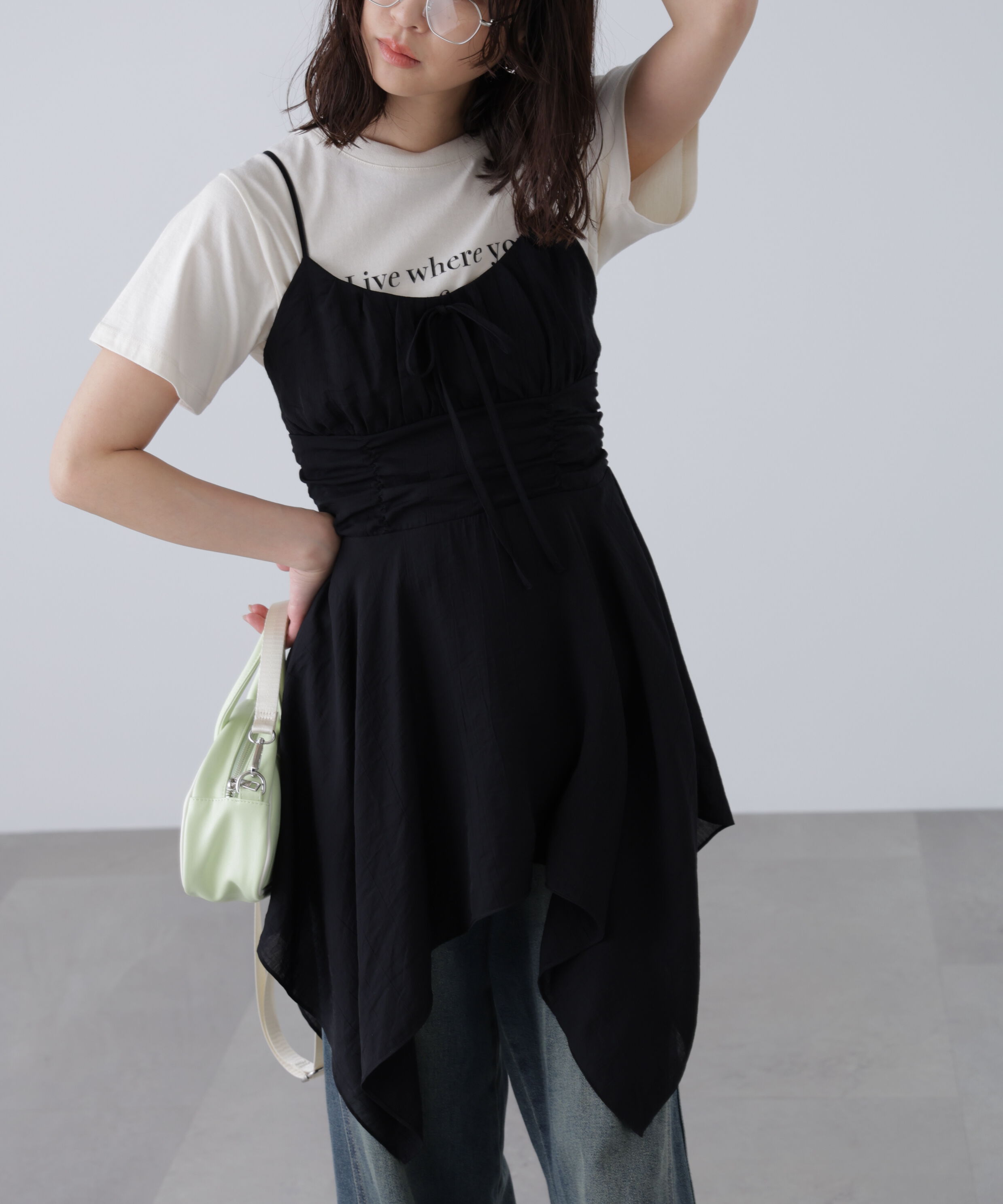  「イレヘムチュニックキャミワンピース」|ワンピース|