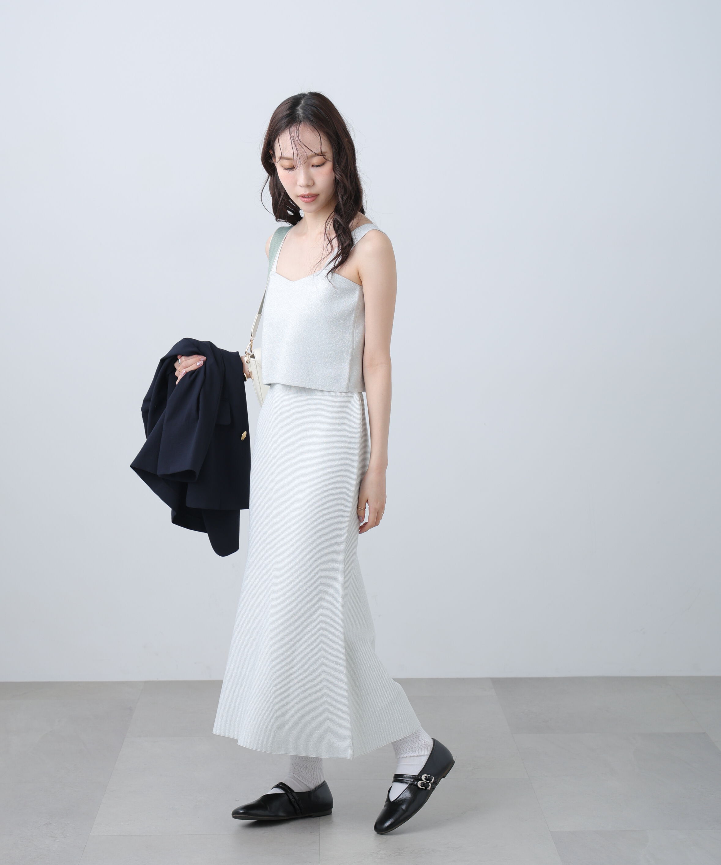  「ラメビスチェマーメイドニットセットアップ」|ワンピース|