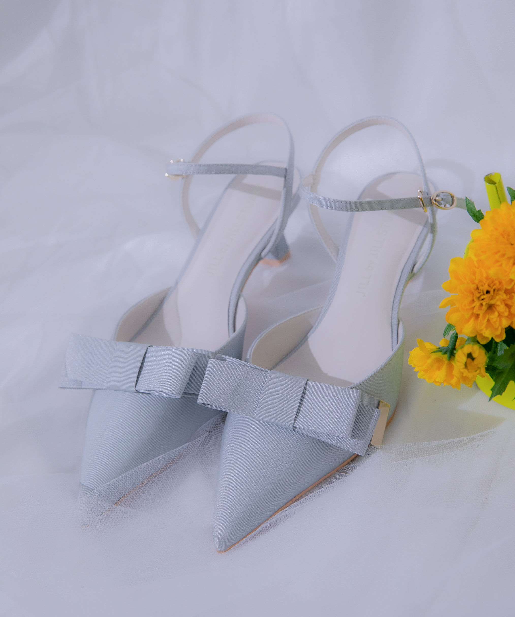  「グログランパンプス」|その他|ブルー